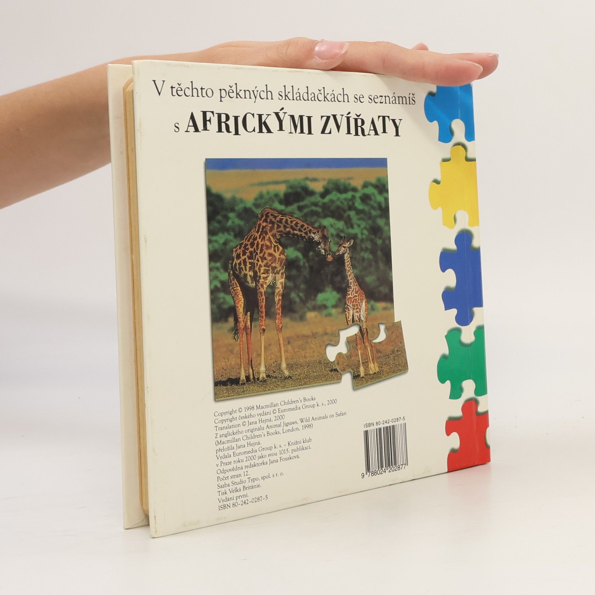 Various authors Zvířata z Afriky : knížka s pěti skládačkami