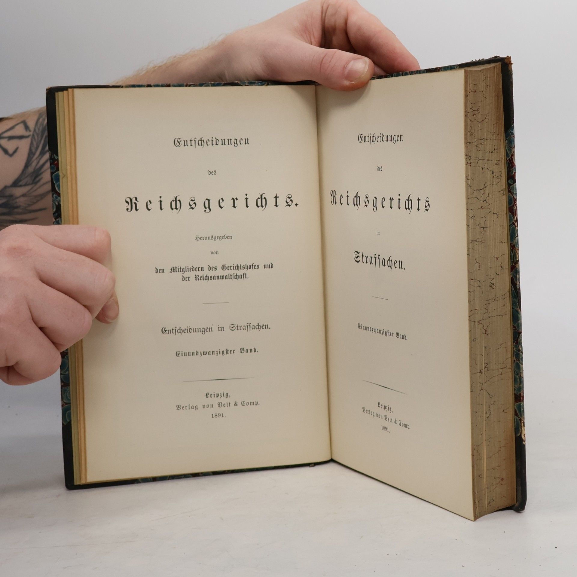 kolektiv Entscheidungen des Reichsgerichts in Strafsachen. Band 21.
