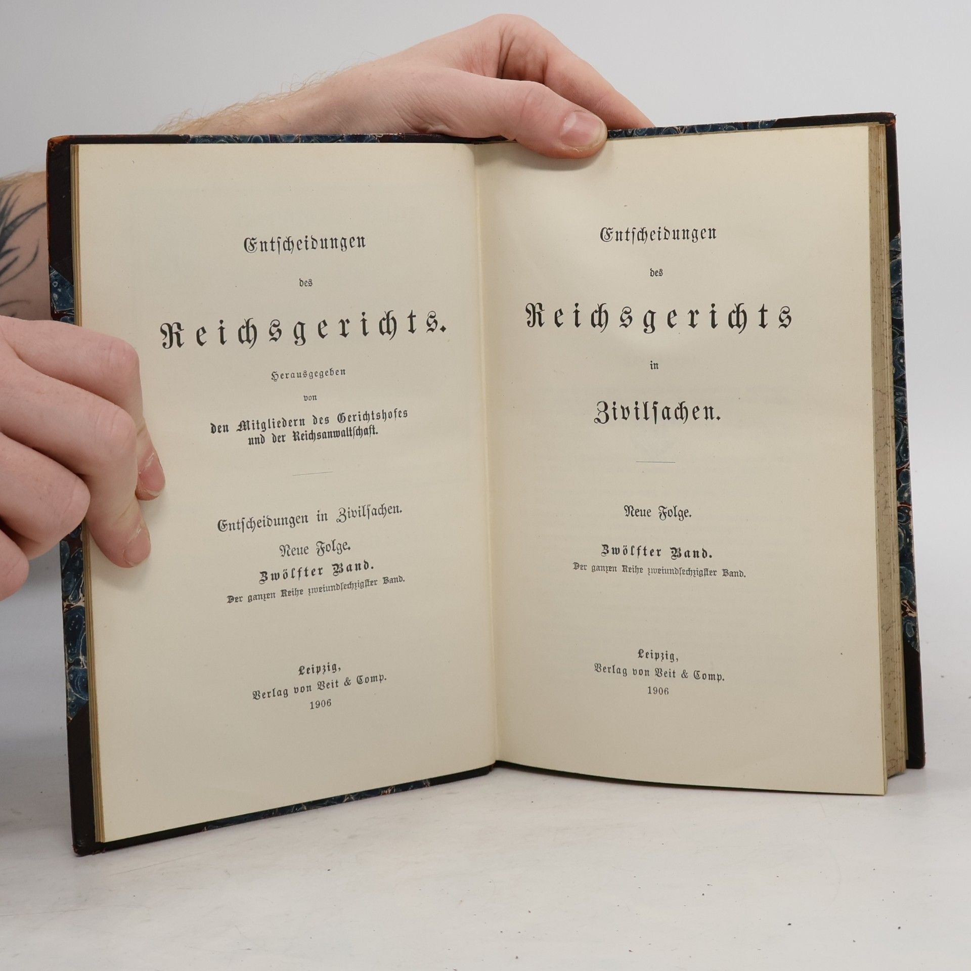 kolektiv Entscheidungen des Reichsgerichts in Zivilsachen 12