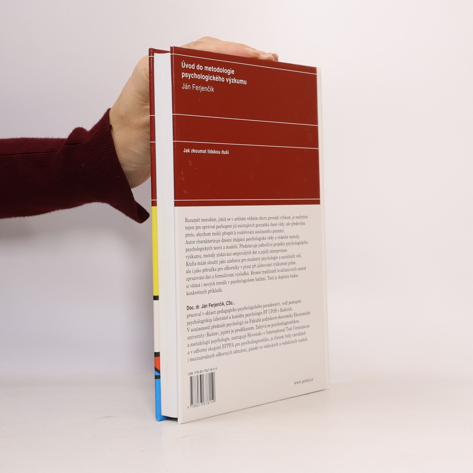 Ján Ferjenčík Úvod do metodologie psychologického výzkumu