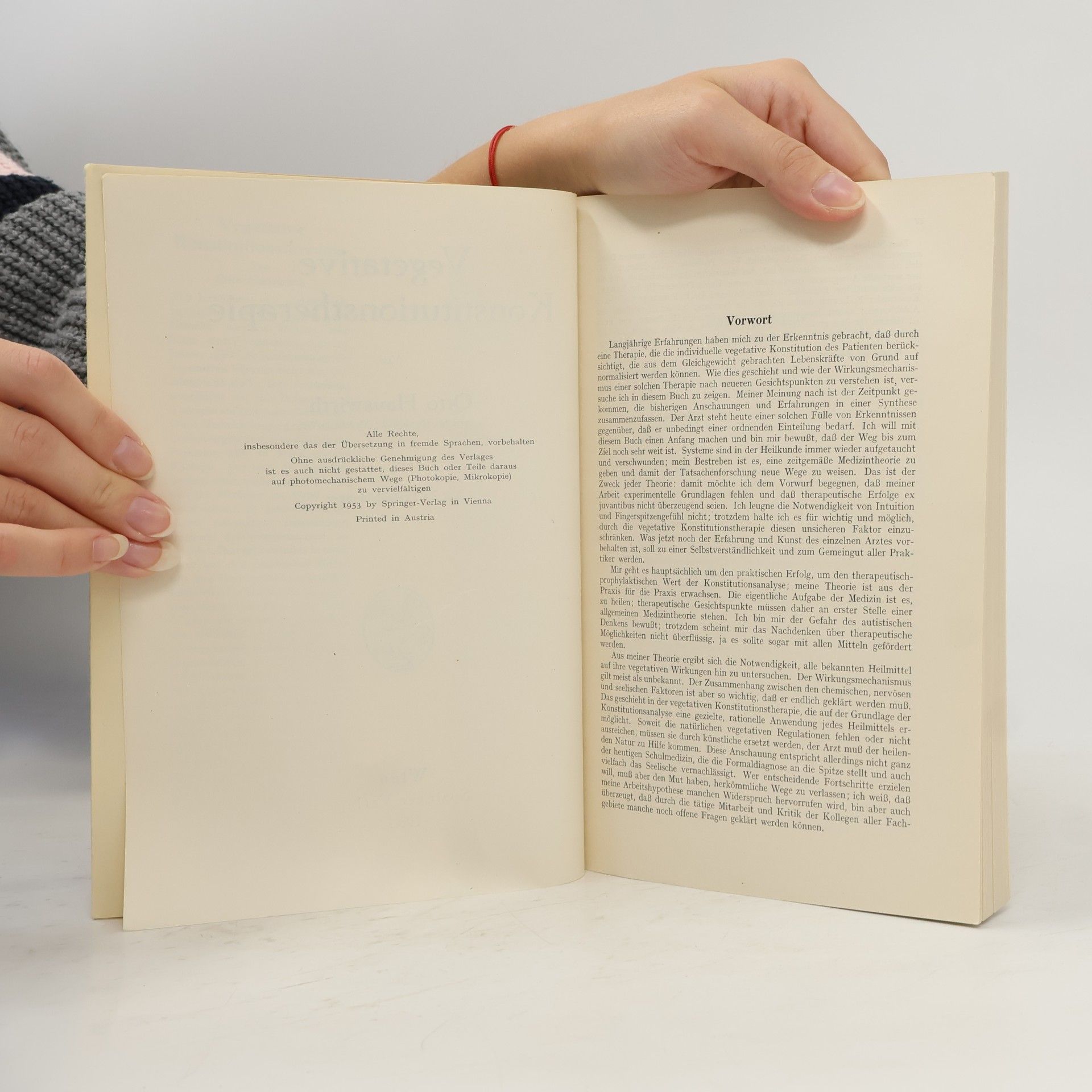 Otto Hauswirth Vegetative Konstitutionstherapie