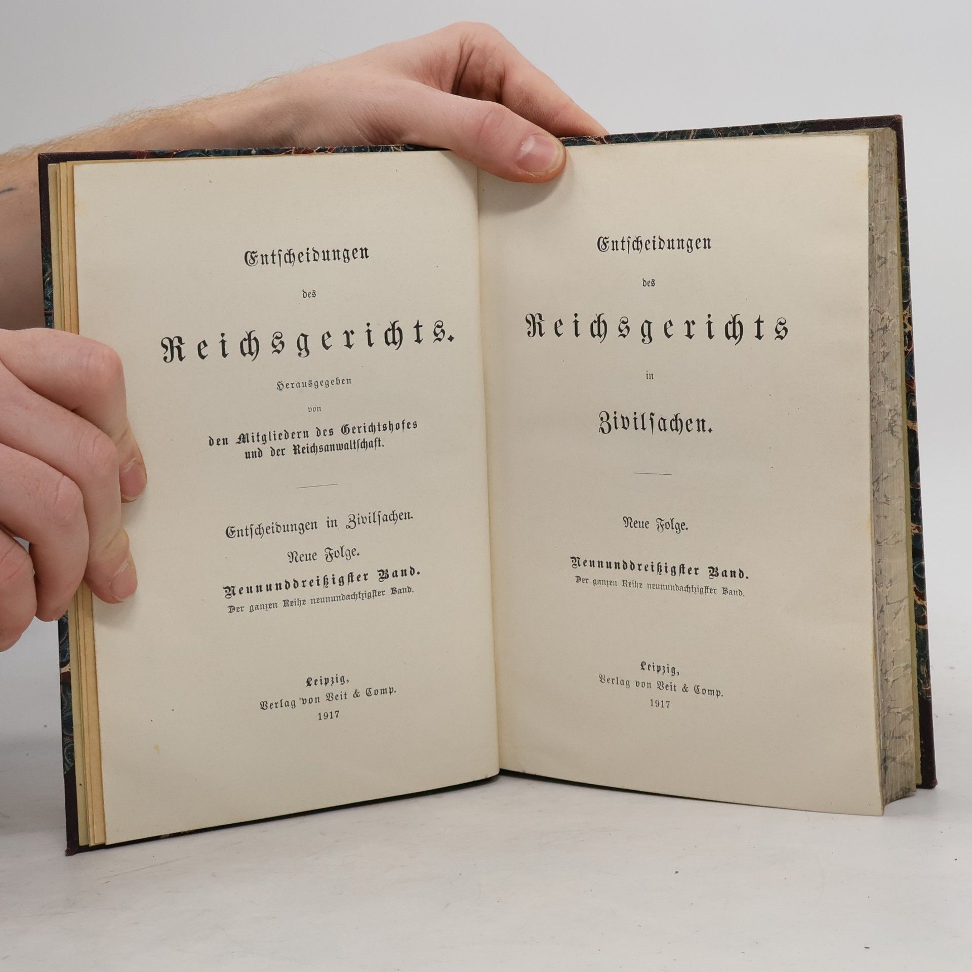 kolektiv Entscheidungen des Reichsgerichts