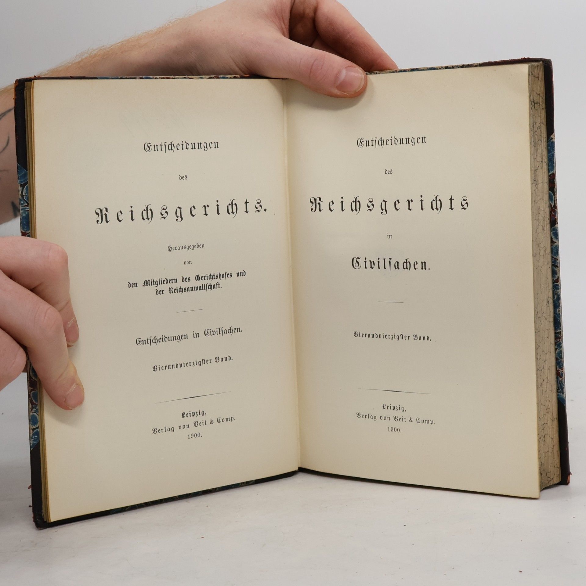 kolektiv Entscheidungen des Reichsgerichts in Civilsachen. 44 Band