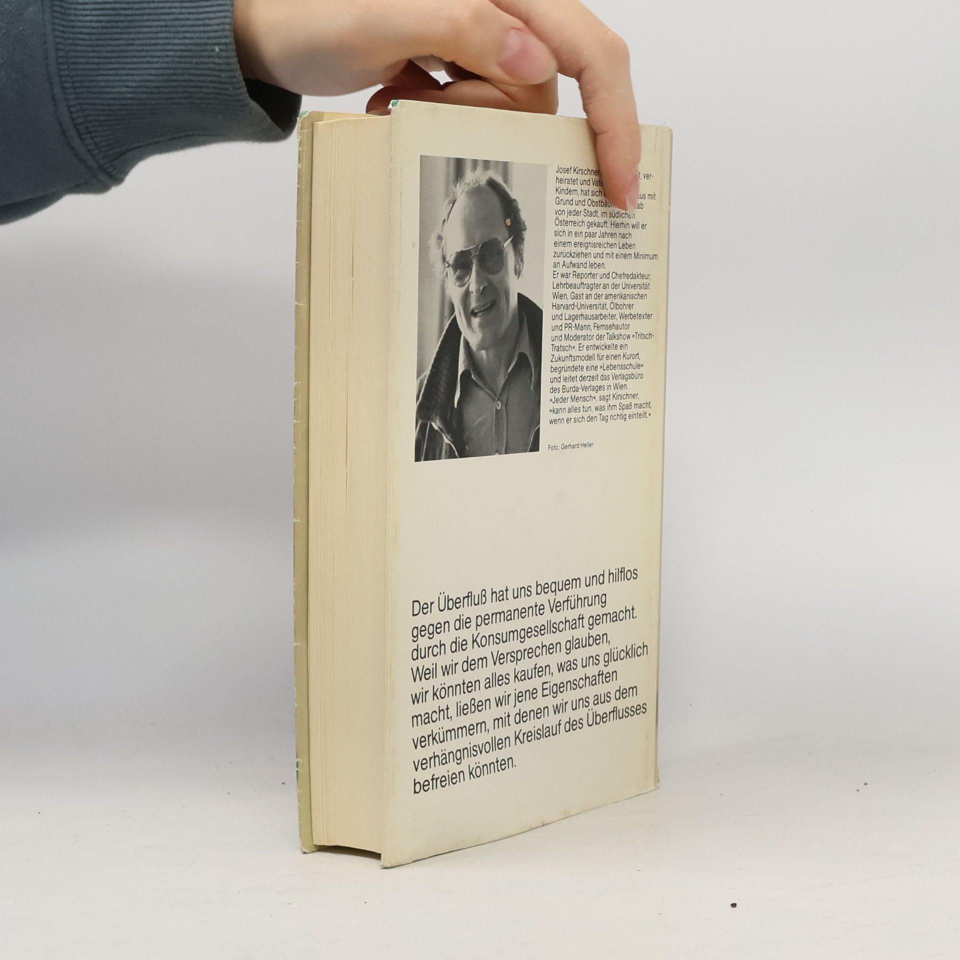 Josef Kirschner Die Kunst, ohne Überfluß glücklich zu leben