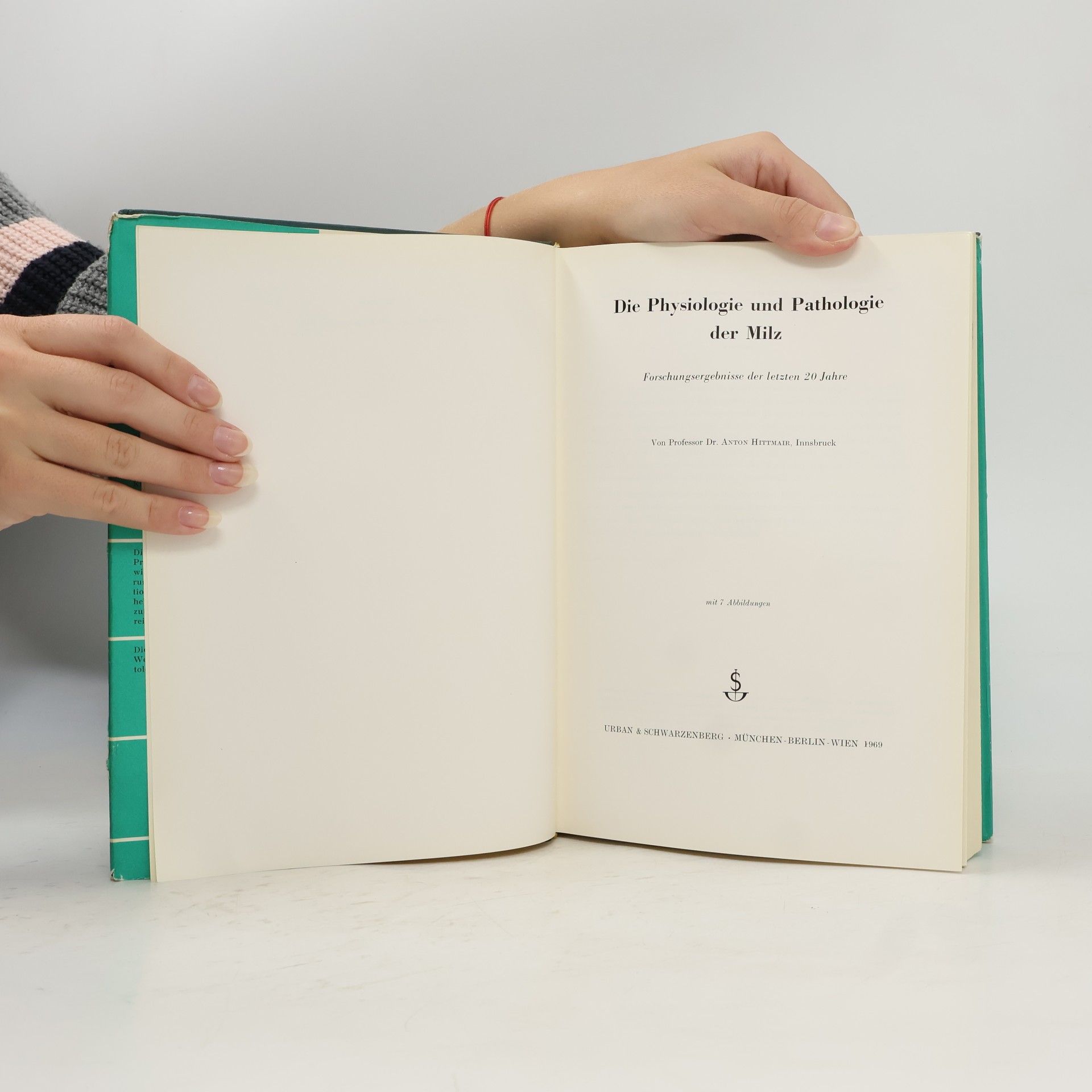 Anton Hittmair Physiologie und Pathologie der Milz