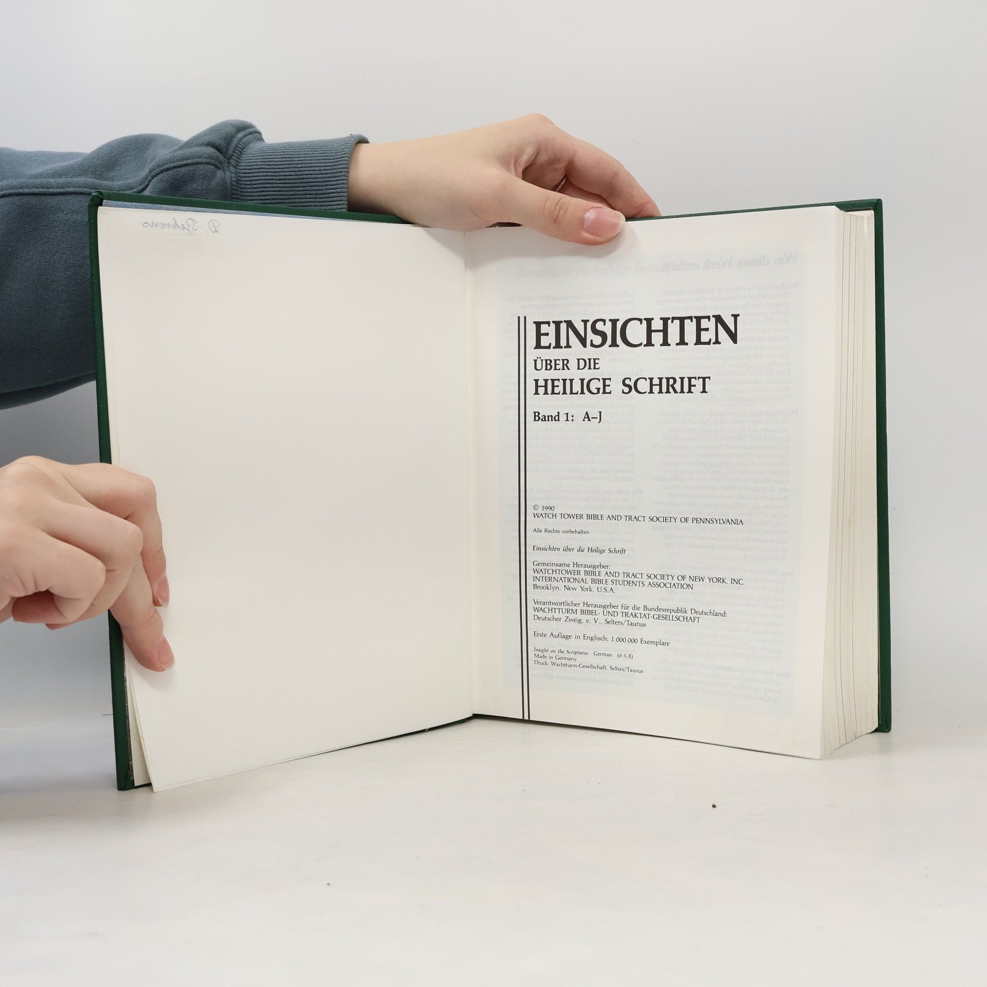 Zeugen Jehovas Einsichten über die Heilige Schrift 1 A-J