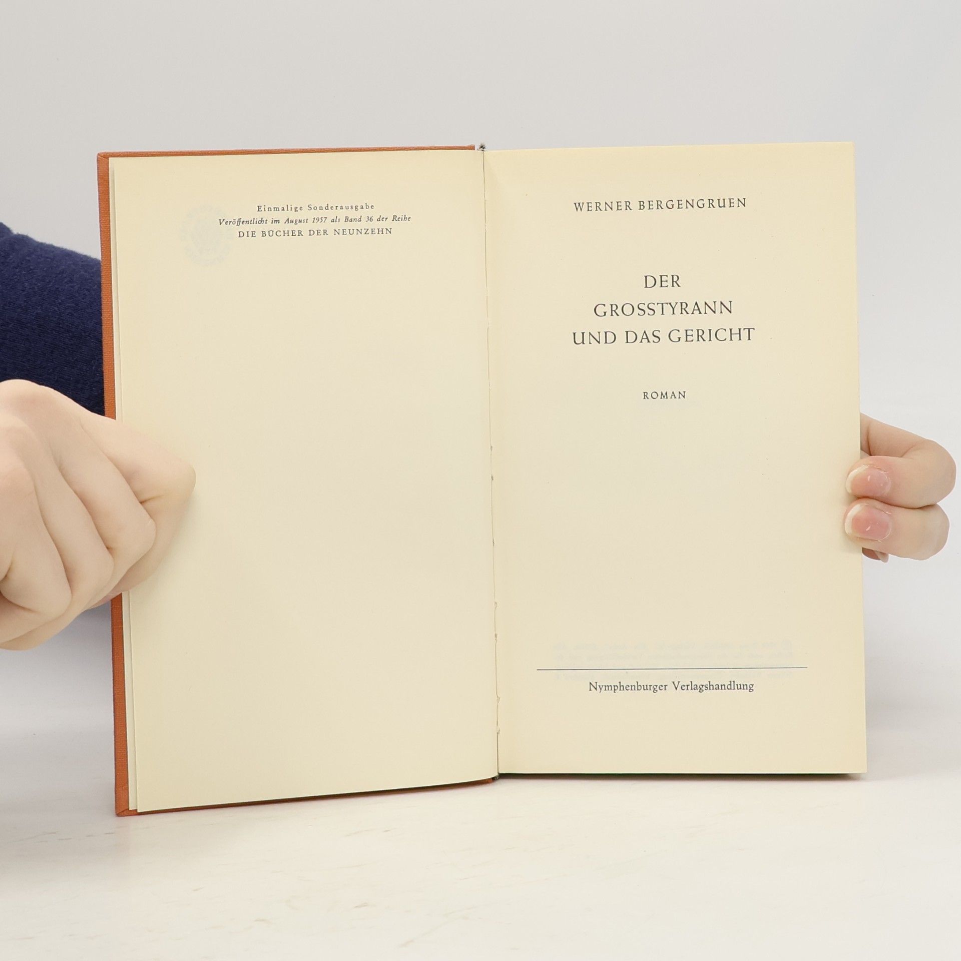 Werner Bergengruen Der Grosstyrann und das Gericht