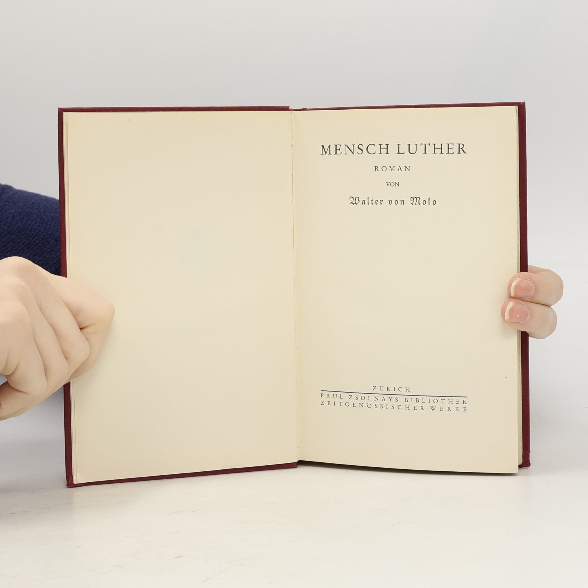 Walter von Molo Mensch Luther