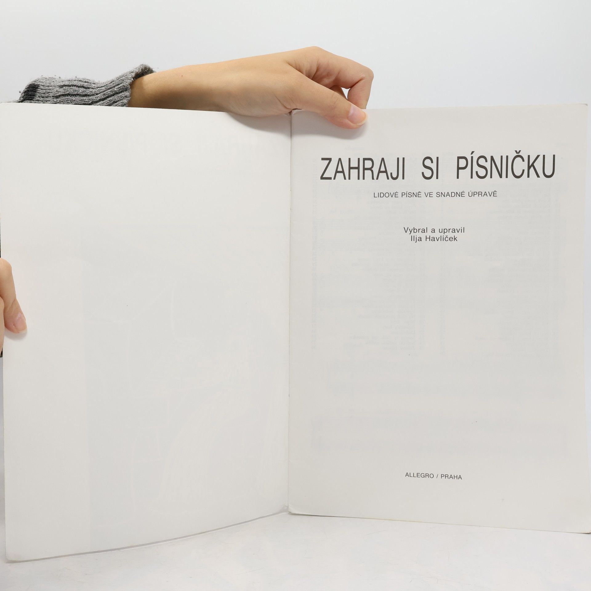 Ilja Havlíček Zahraji si písničku lidové písně ve snadné úpravě
