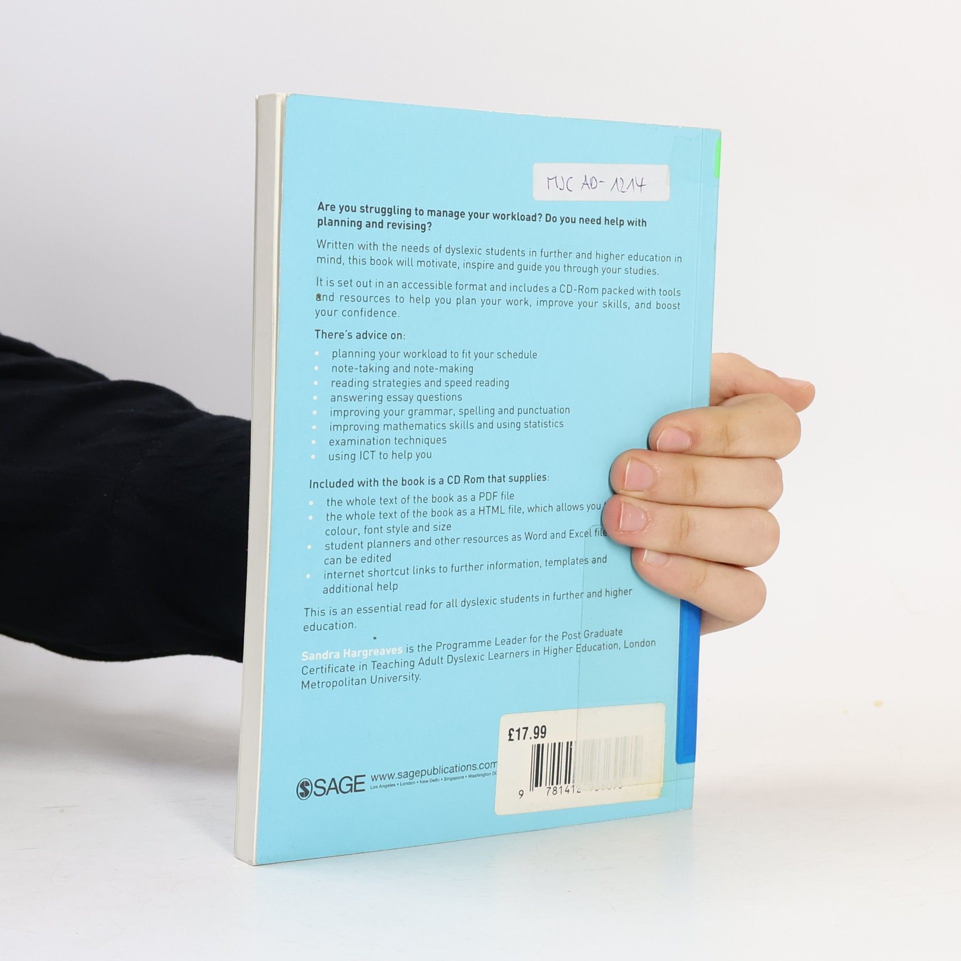 Sandra Hargreaves Sage Study Skills Series: Study Skills for Dyslexic Students