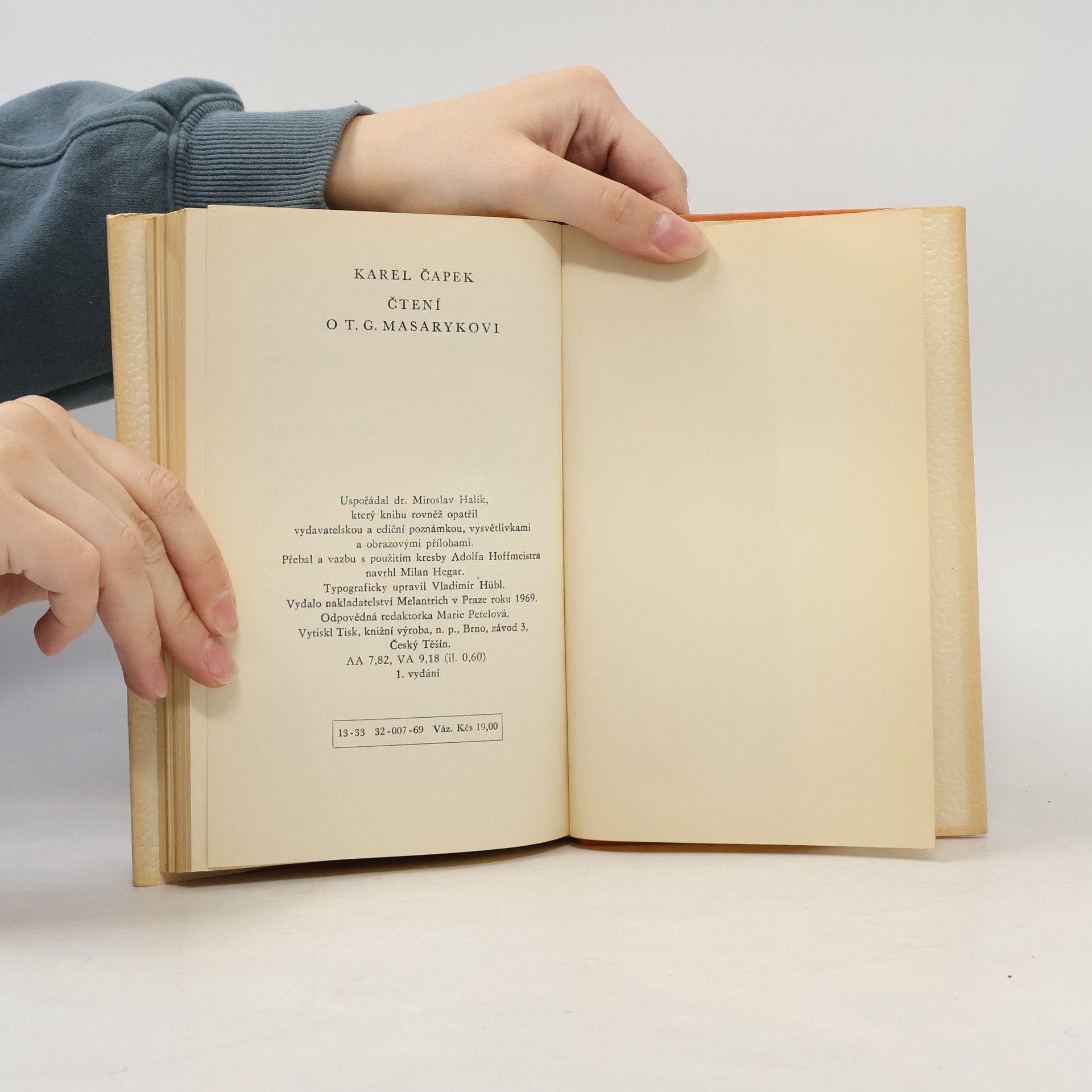 Karel Čapek Čtení o T. G. Masarykovi