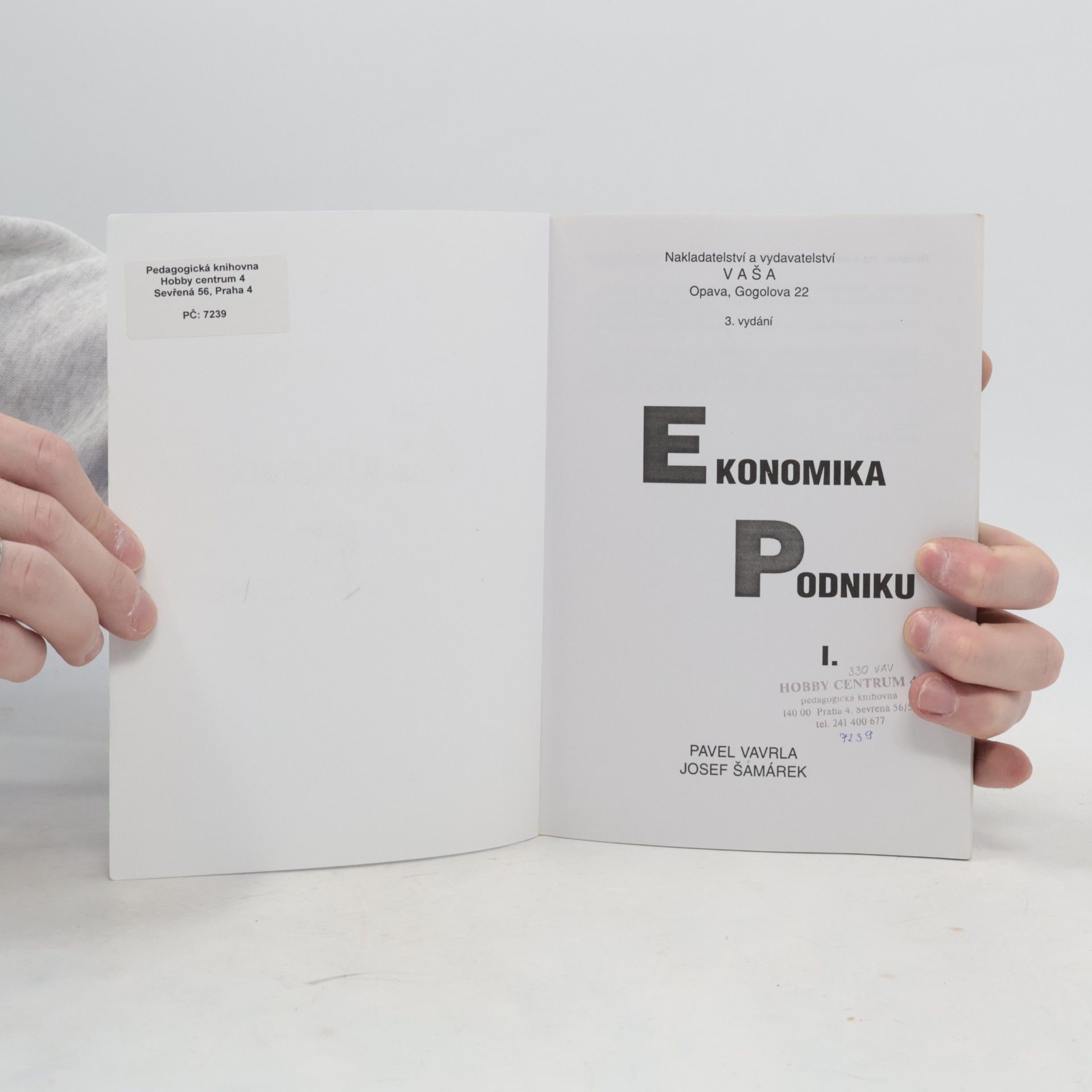 Pavel Vavrla Ekonomika podniku I.