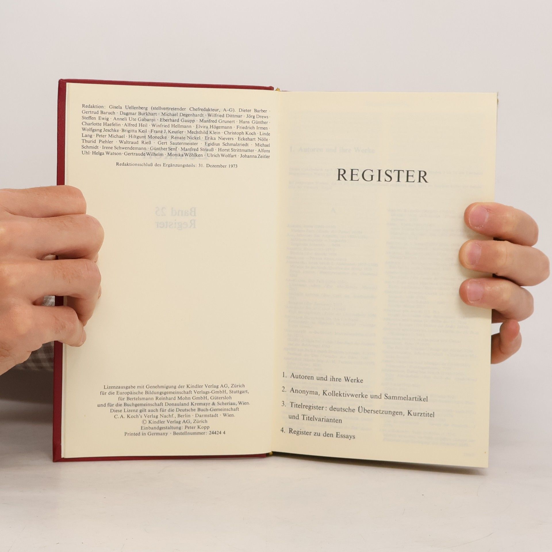 Auteurscollectief Kindlers Literatur Lexikon. Band 25