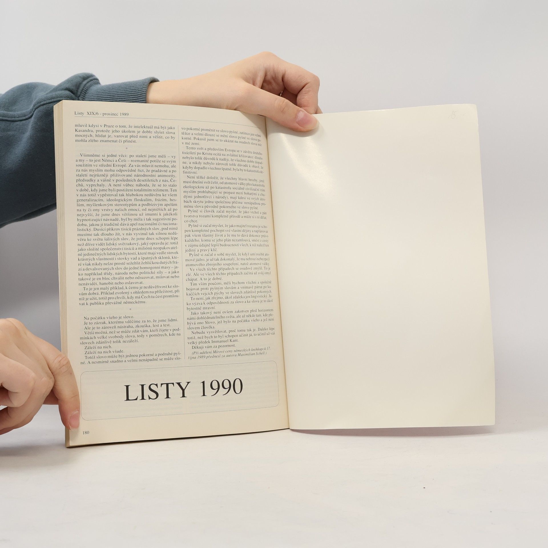 Kolektív autorov Listy roč. 20, č. 1. (únor 1990). Listy domovu 1970-1990