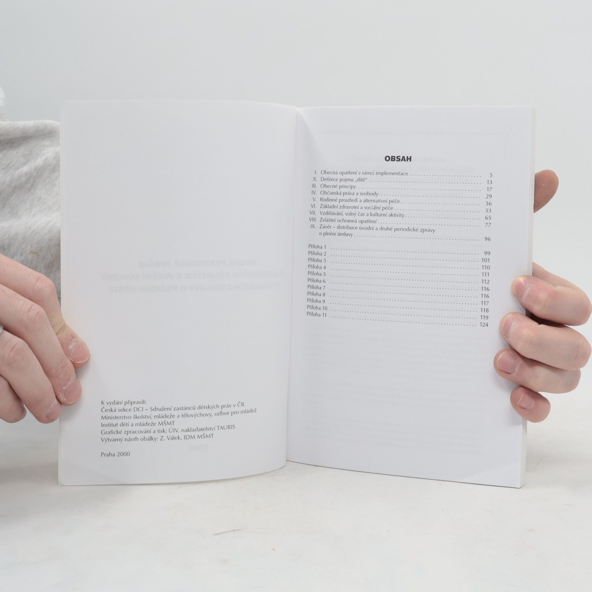 Autorenkollektiv Druhá periodická zpráva o opatřeních přijatých k plnění závazků plynoucích z úmluvy o právech dítěte