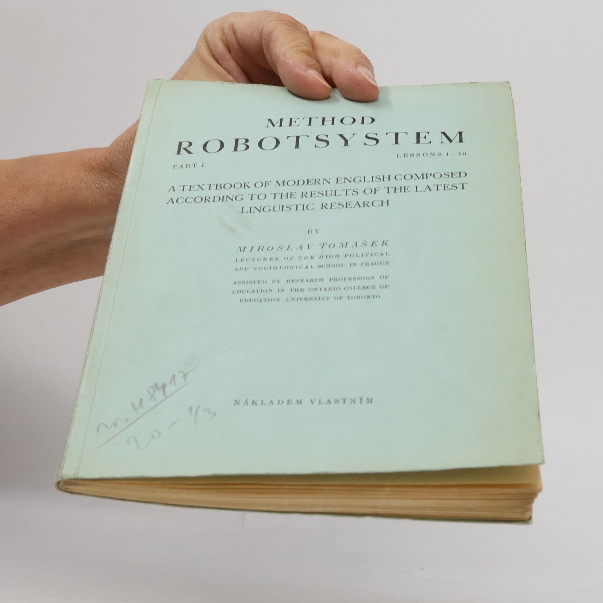 Miroslav Tomášek Method Robotsystem 1