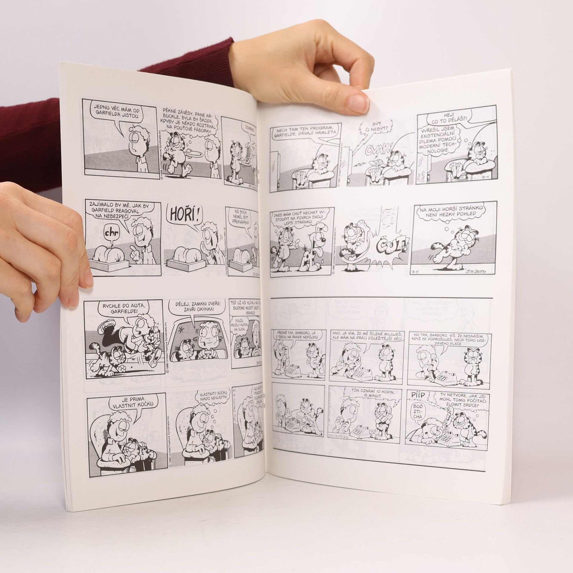 Jim Davis Garfield zaokrouhluje