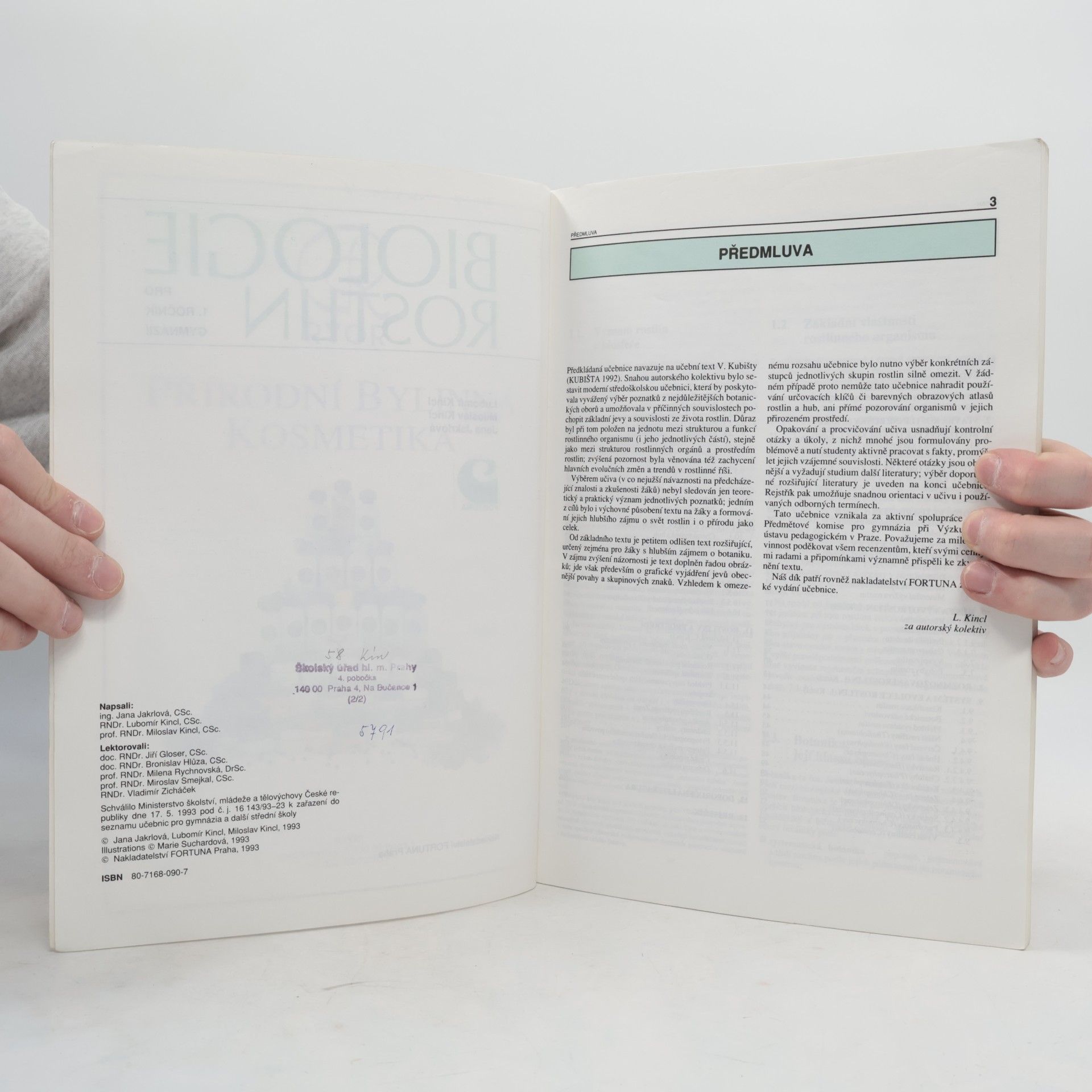 Lubomír Kincl Biologie rostlin