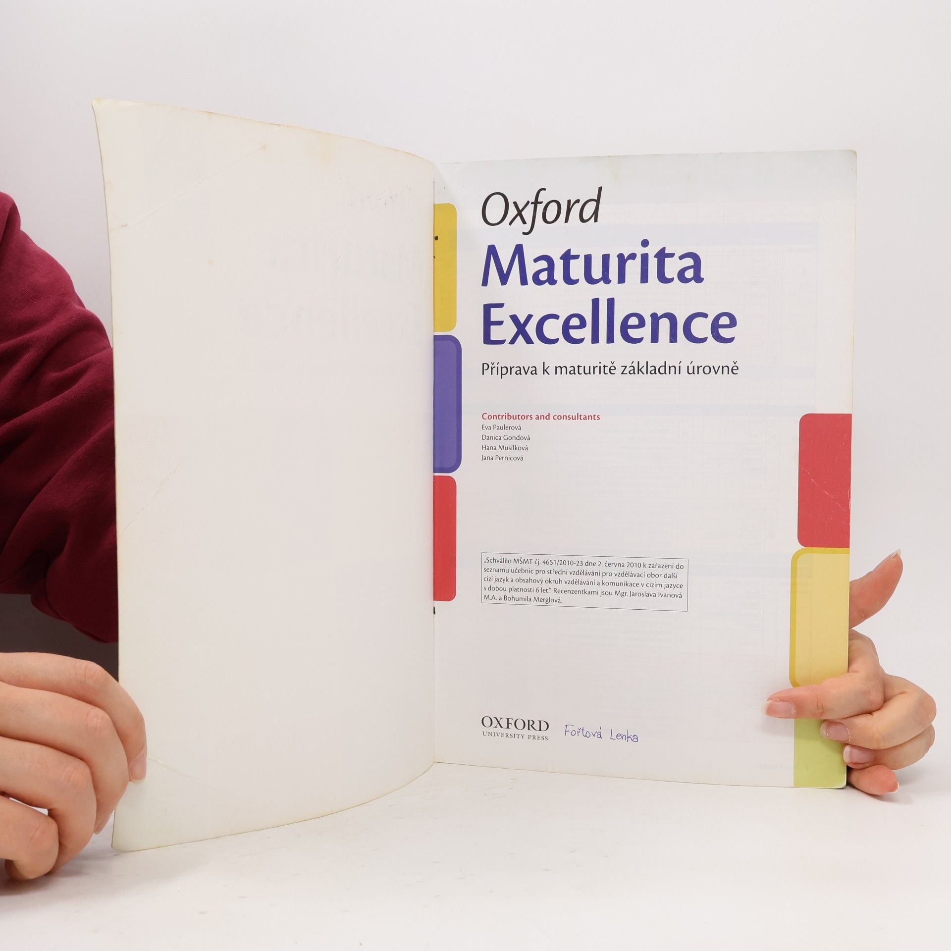 Eva Paulerová Oxford maturita excellence : příprava k maturitě základní úrovně