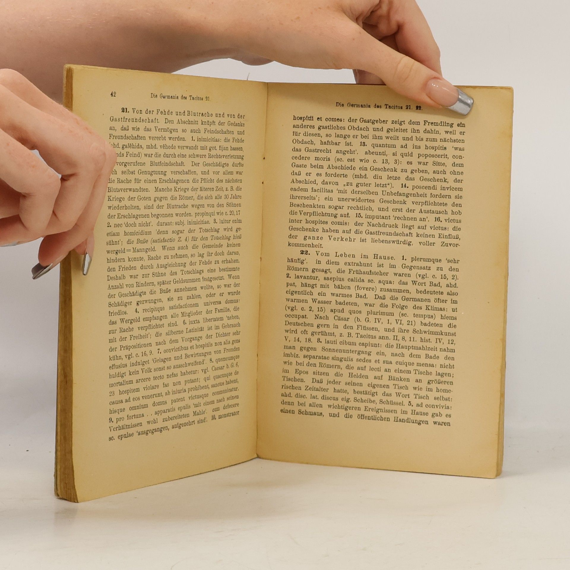 Georg von Kobilinski Die Germania des Tacitus für den Schulgebrauch Erklärt