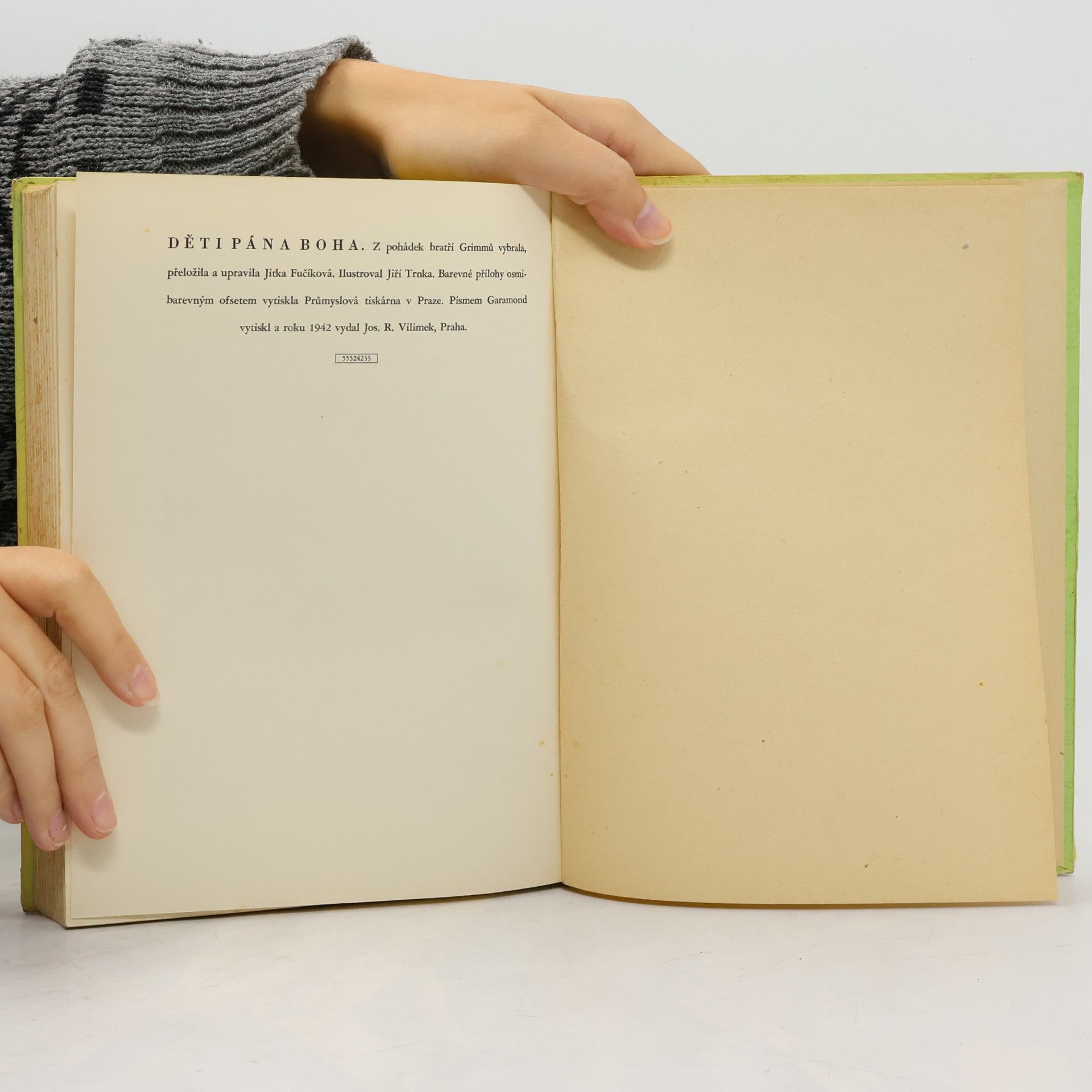 Jacob Grimm Děti Pána Boha