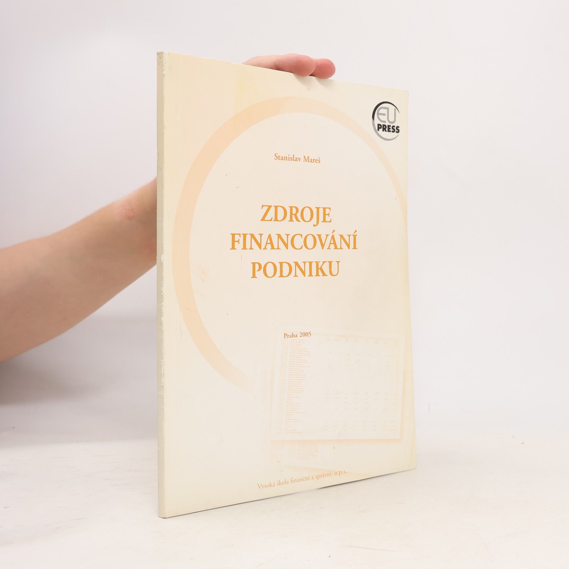 Stanislav Mareš Zdroje financování podniku