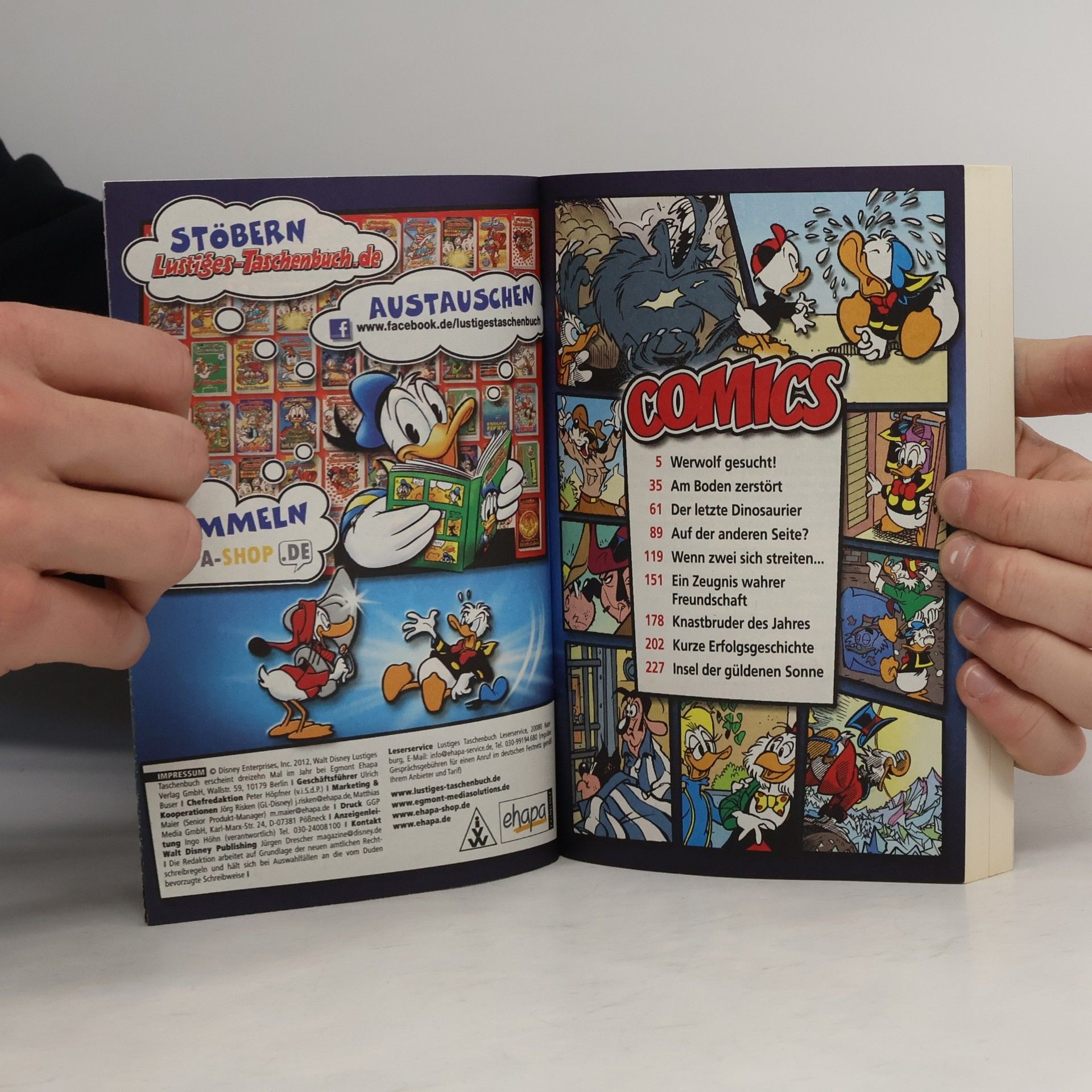 Walt Disney Lustiges Taschenbuch 426. Am Boden Zebstöbt