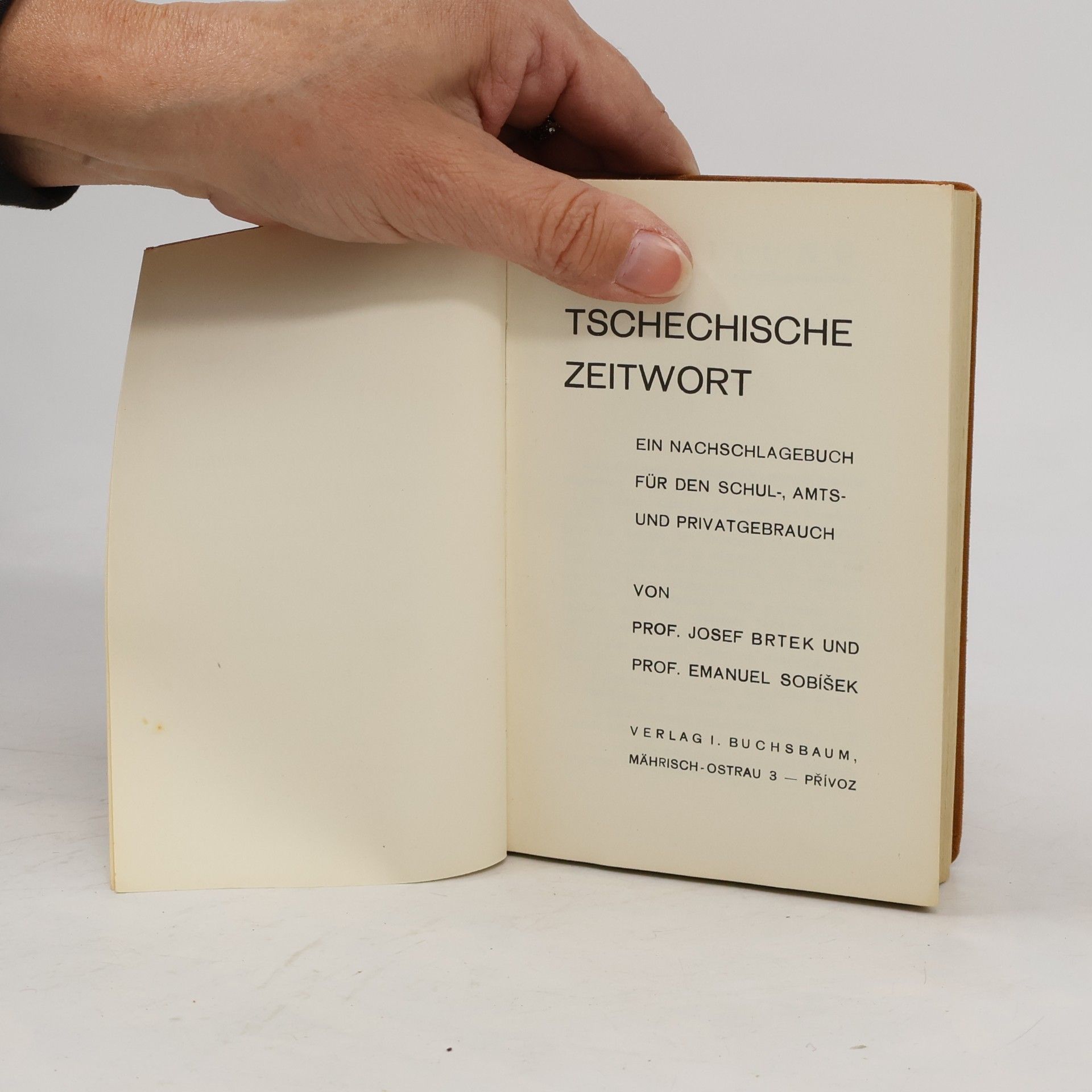 Josef Brtek Das Tschechische Zeitwort