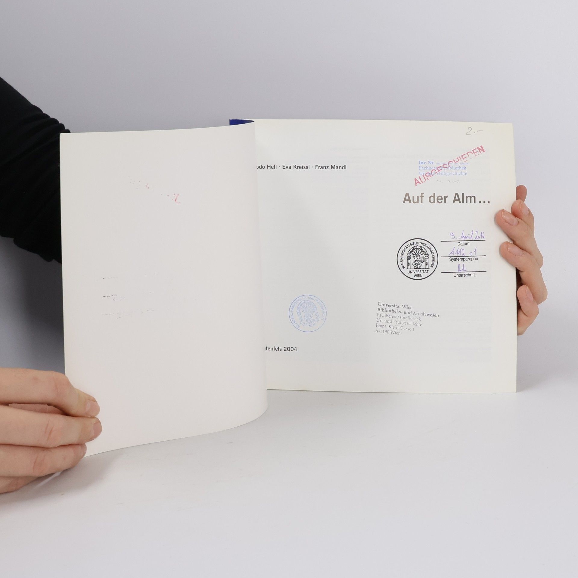 Bodo Hell Kleine Schriften des Landschaftsmuseums im Schloss Trautenfels am Steiermärkischen Landesmuseum Joanneum: Auf der Alm ...