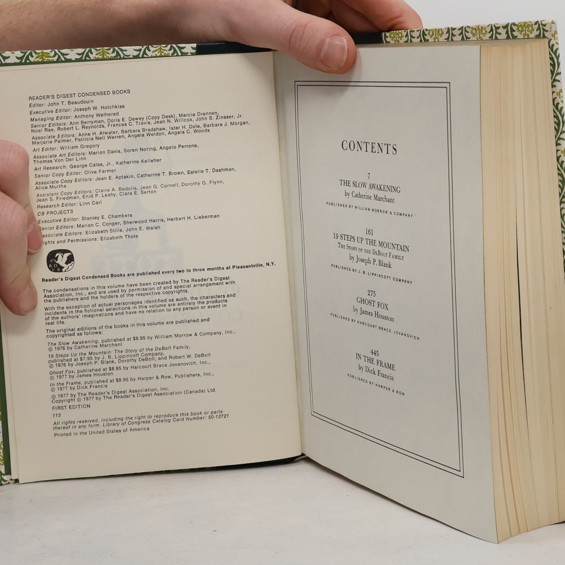 Catherine Marchant Reader's Digest Condensed Books Volume 2: 1977