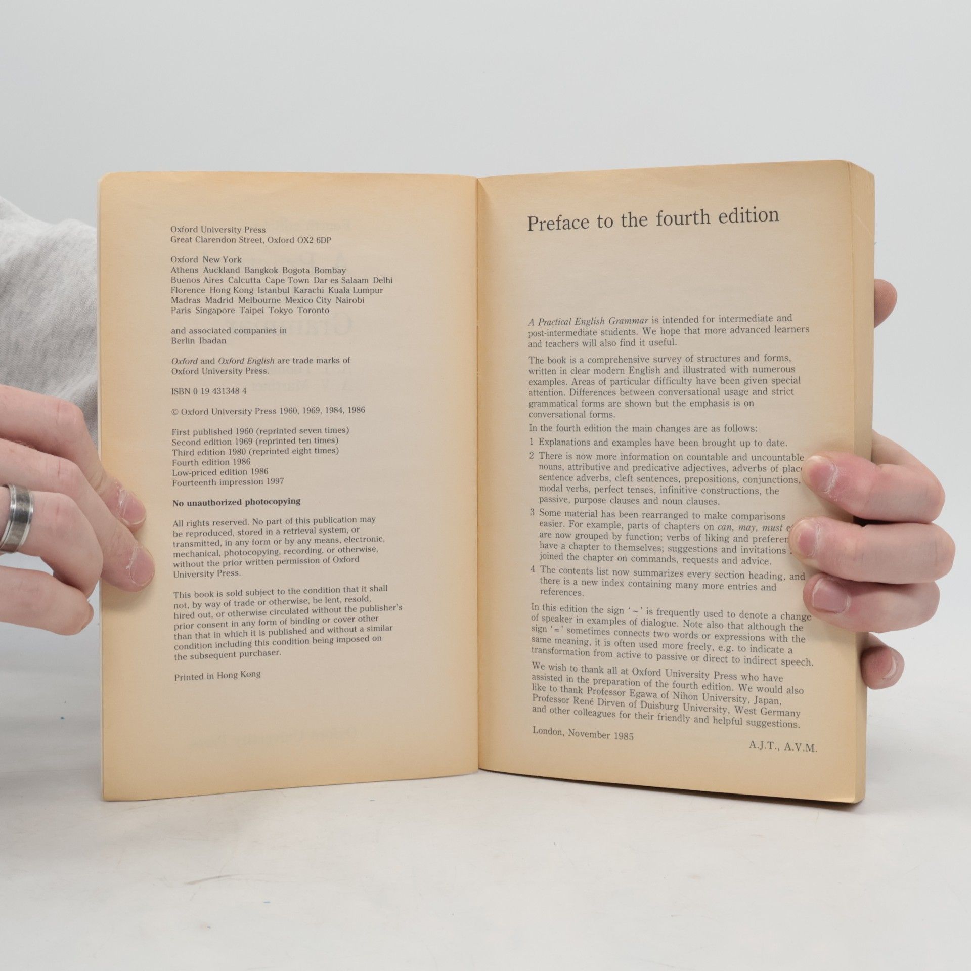 Audrey Jean Thomson A Practical English Grammar