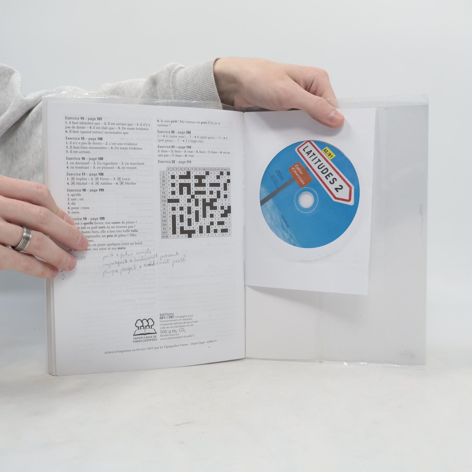 Régine Mérieux Latitudes 2 : cahier d’exercices. A2/B1