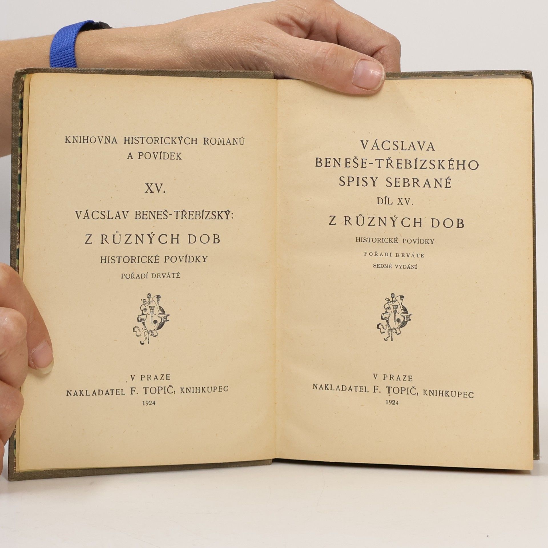 Václav Beneš Třebízský Spisy sebrané XV. Z různých dob