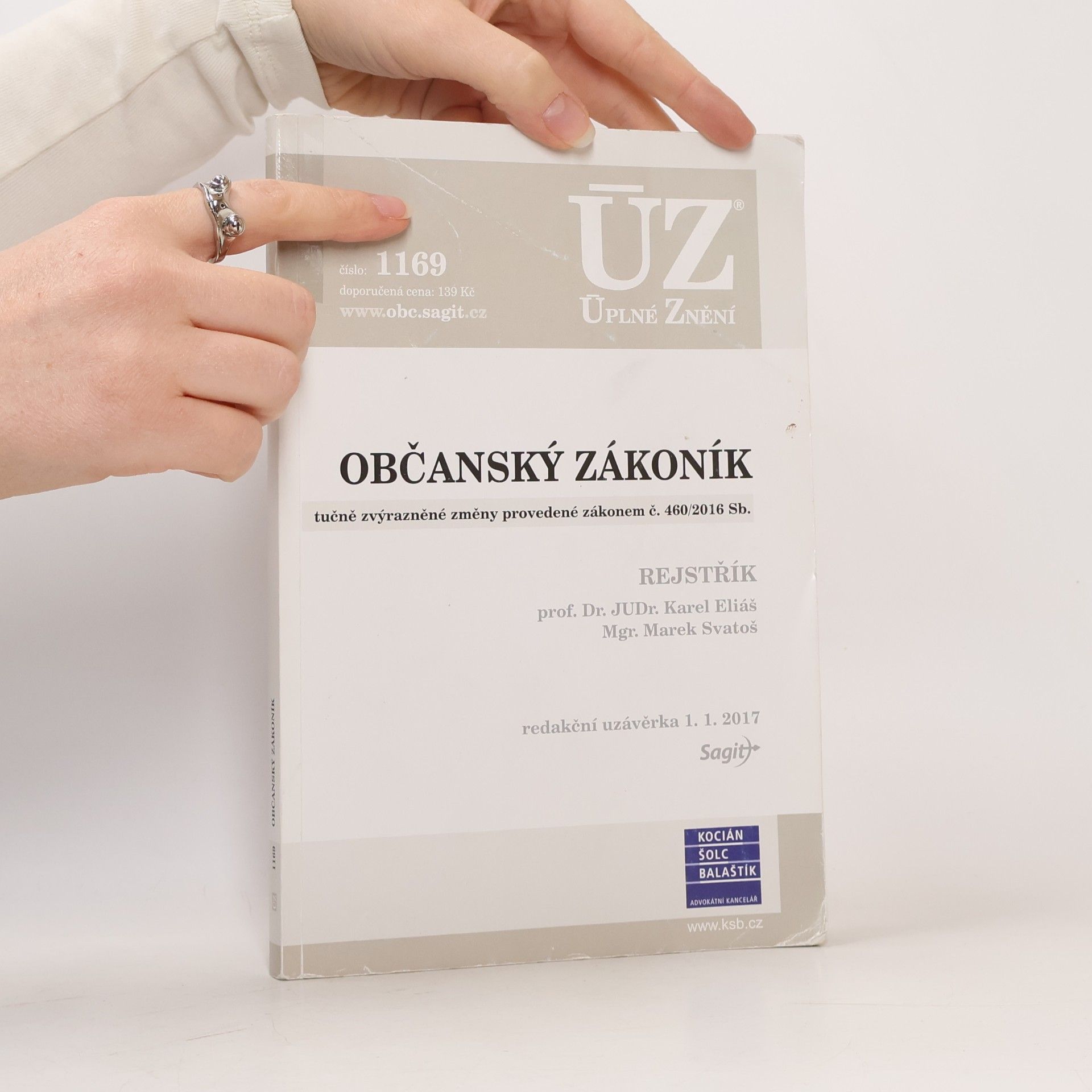 Karel Eliáš Občanský zákoník