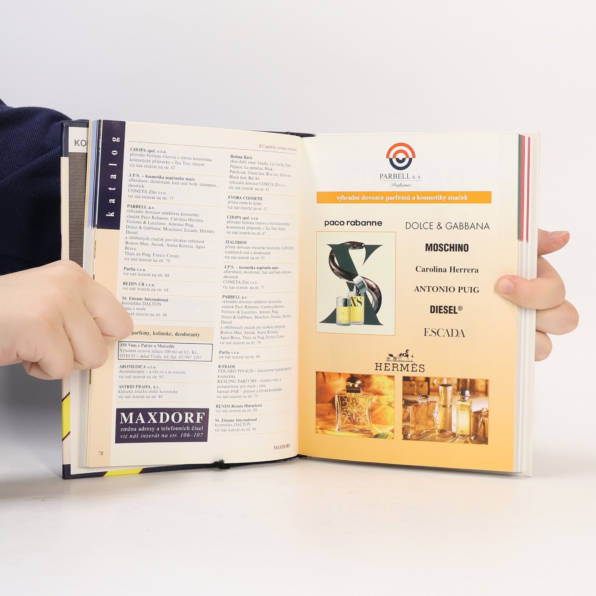 Kateřina Ronovská Kosmetika '98 : kosmetika, vizážistika, kadeřnictví, parfumerie : kosmetická ročenka : oborový katalog 4. ročník