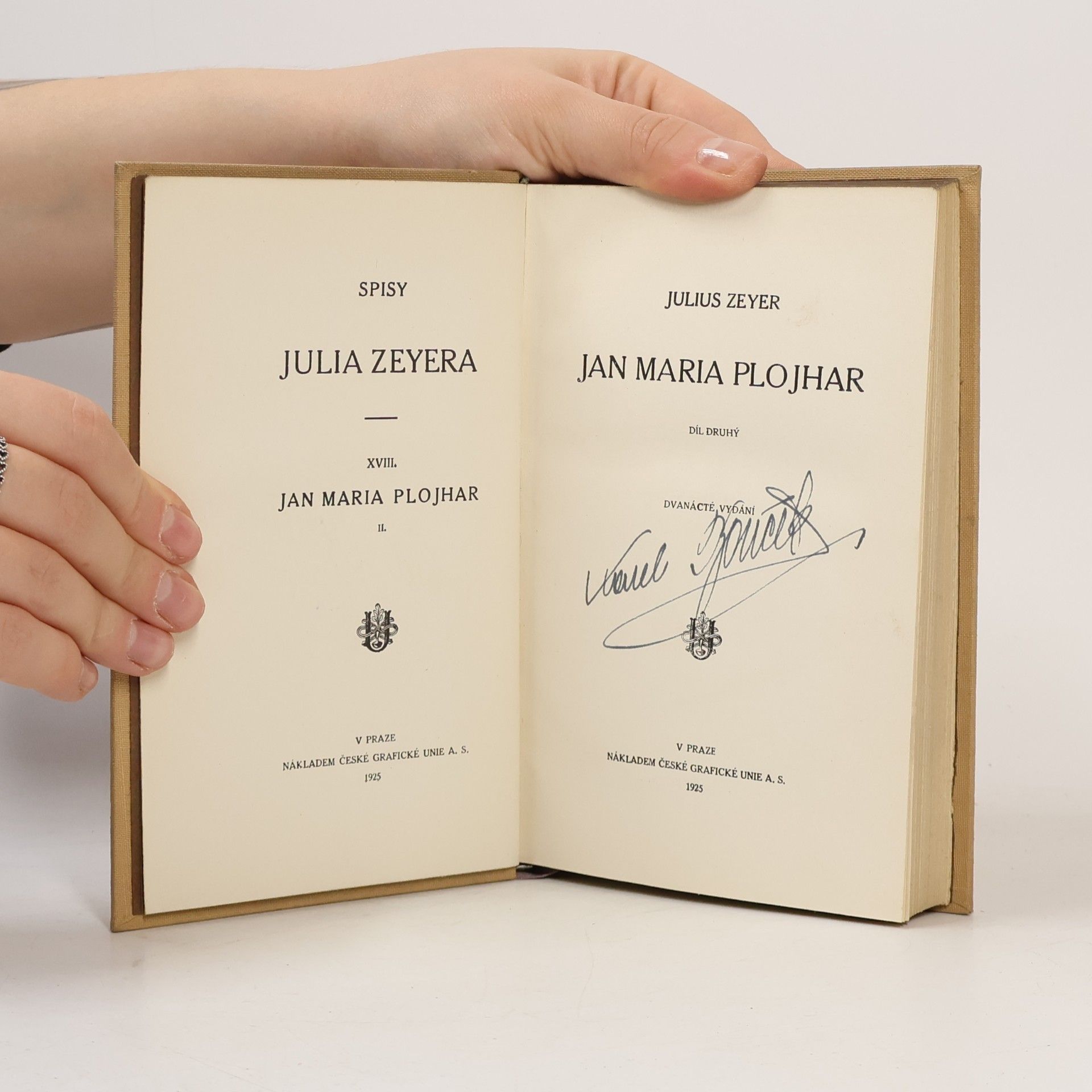 Julius Zeyer Spisy Julia Zeyera XVIII. Jan Maria Plojhar II.