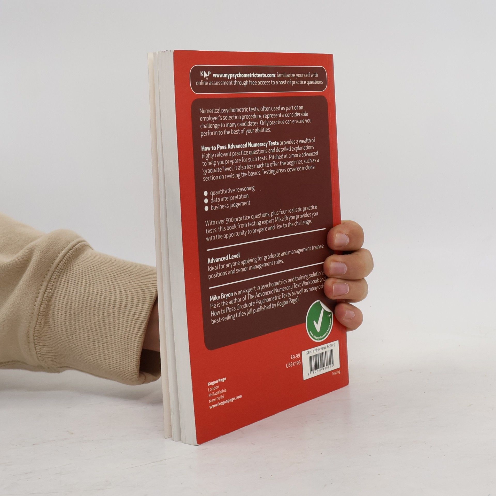 Mike Bryon How to Pass Advanced Numeracy Tests