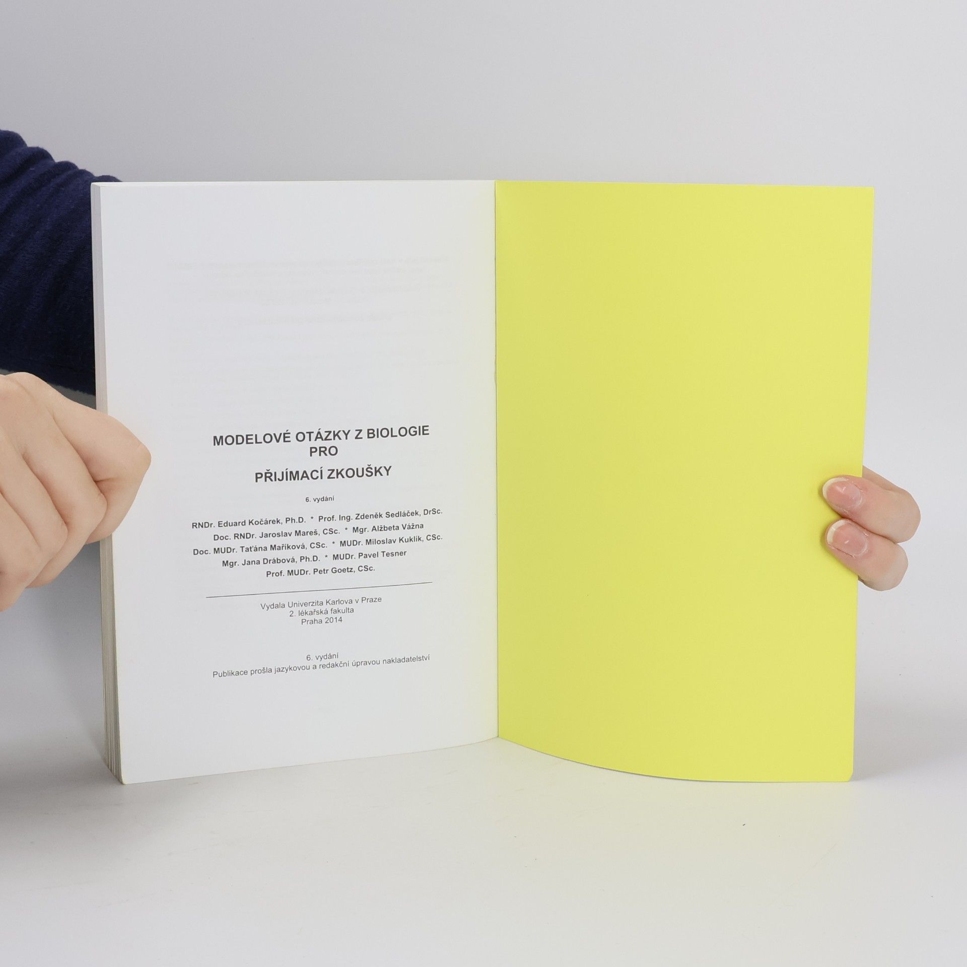 Kolektiv autorů Modelové otázky z biologie pro přijímací zkoušky
