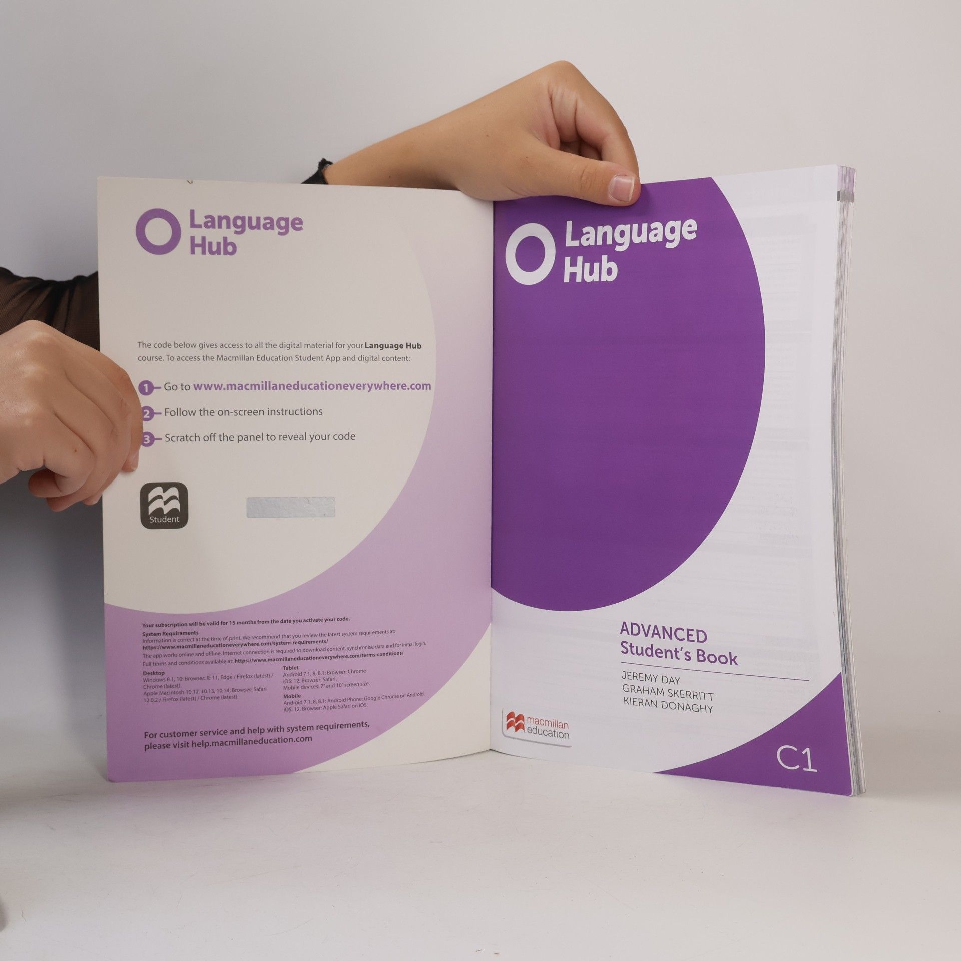 Jeremy Day Language Hub Advanced C1 SB + Kod Studen's App