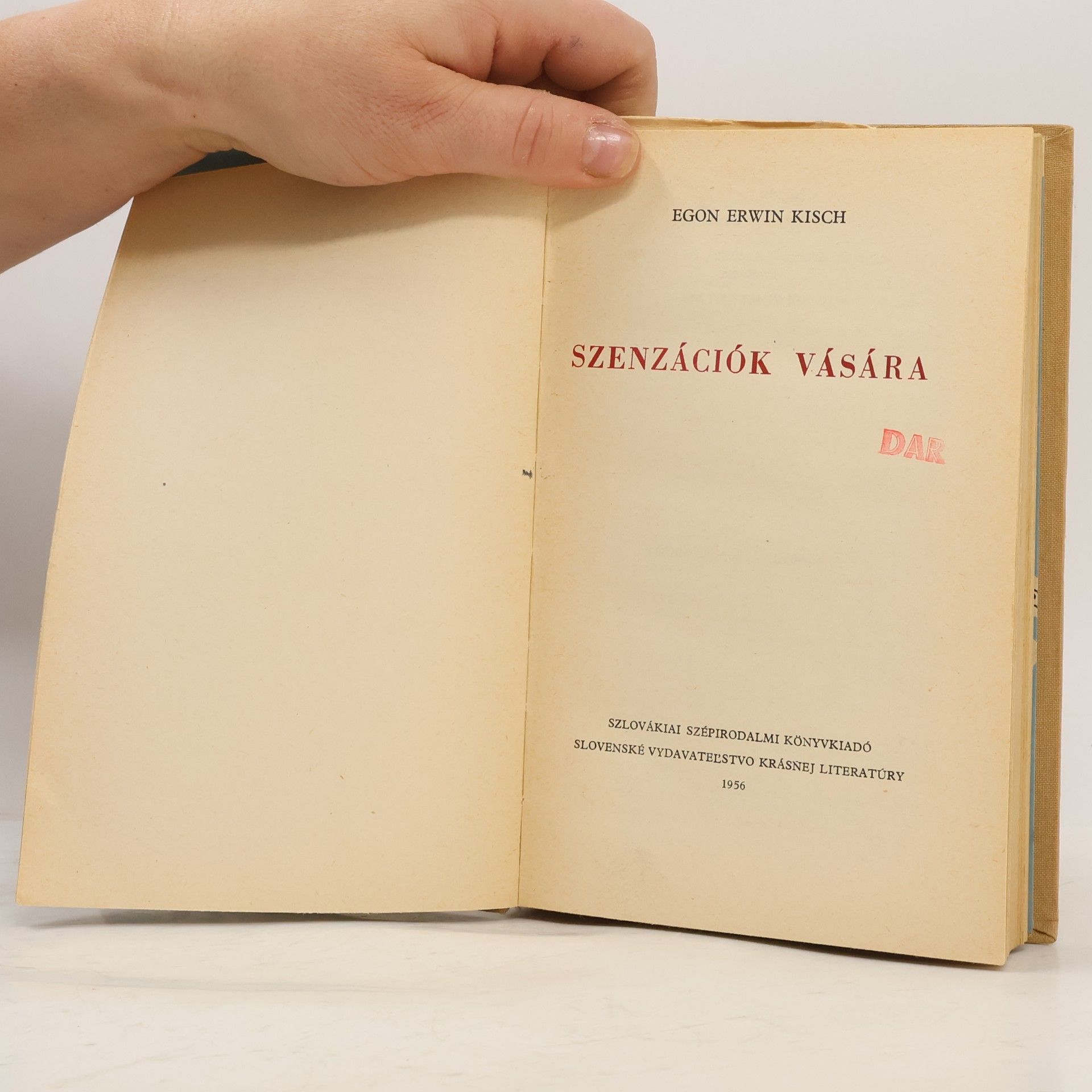 Egon Erwin Kisch Szenzációk vására