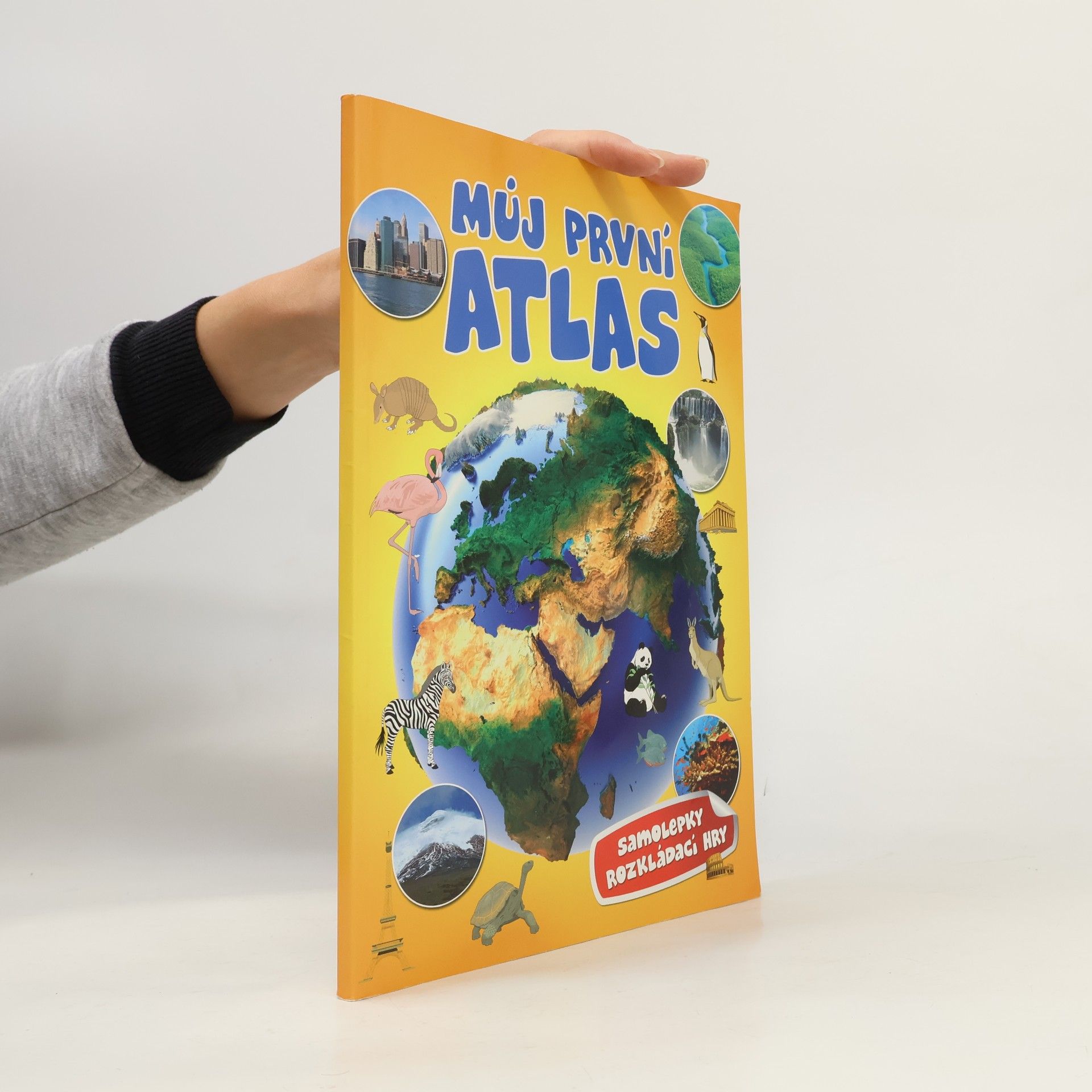 Můj první atlas: Samolepky, rozkládací hry