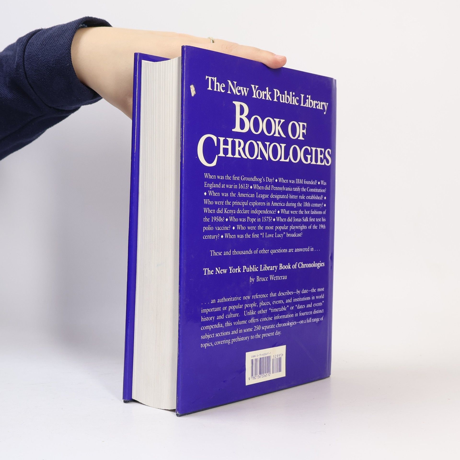 Bruce Weterau The New York Public Library Book of Chronologies