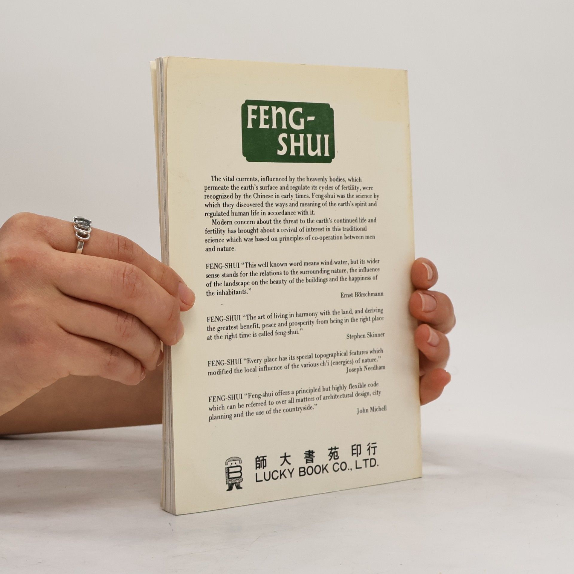 Ernest J. Eitel Feng-Shui