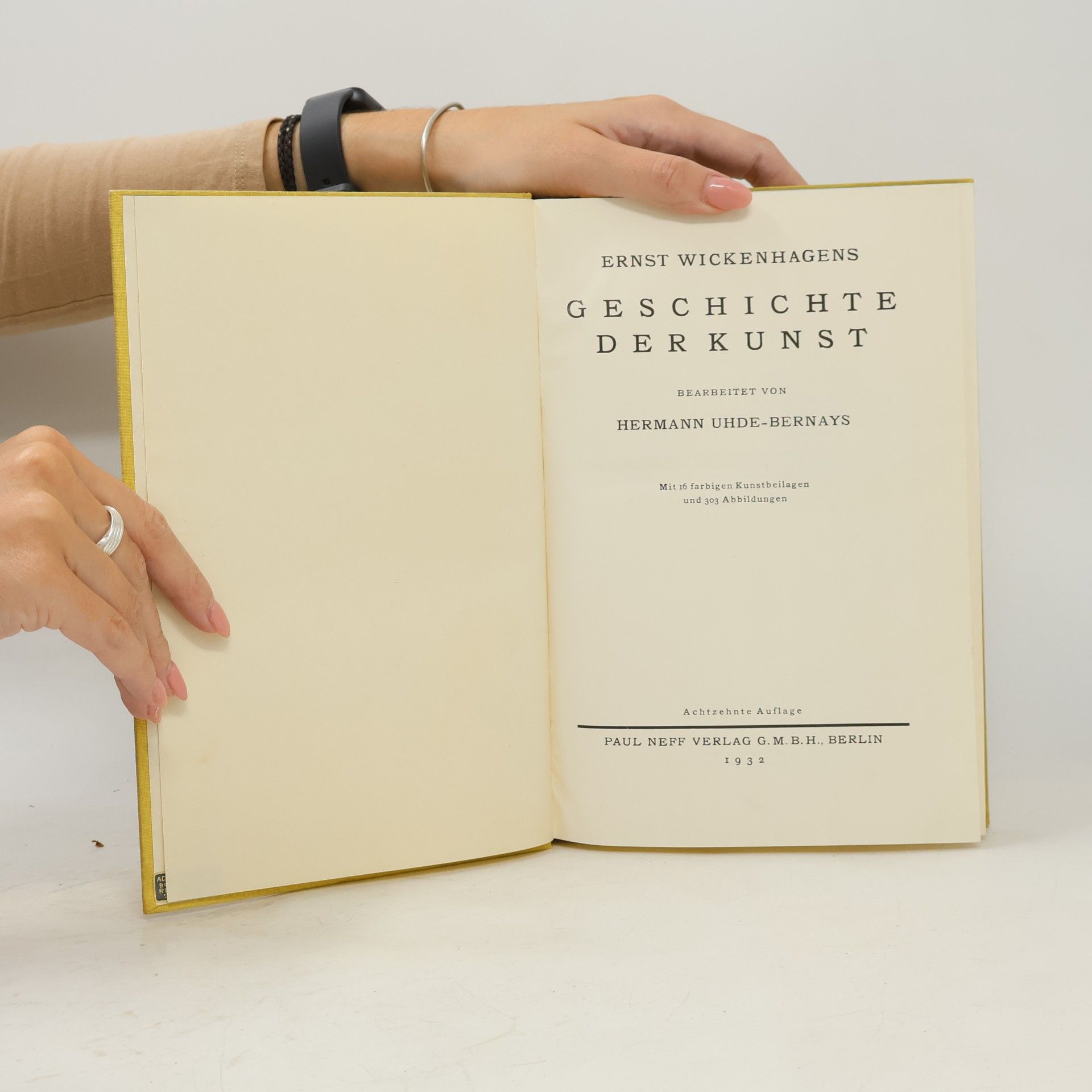 Ernst Wickenhagen Geschichte der Kunst