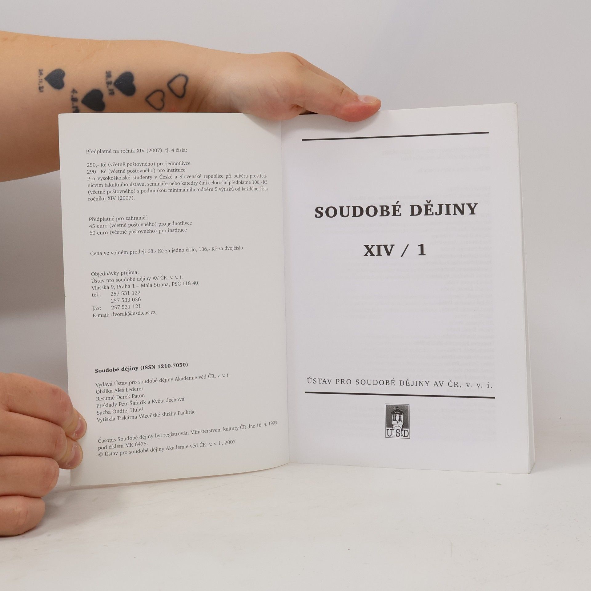 Autorenkollektiv Soudobé dějiny 1/2007