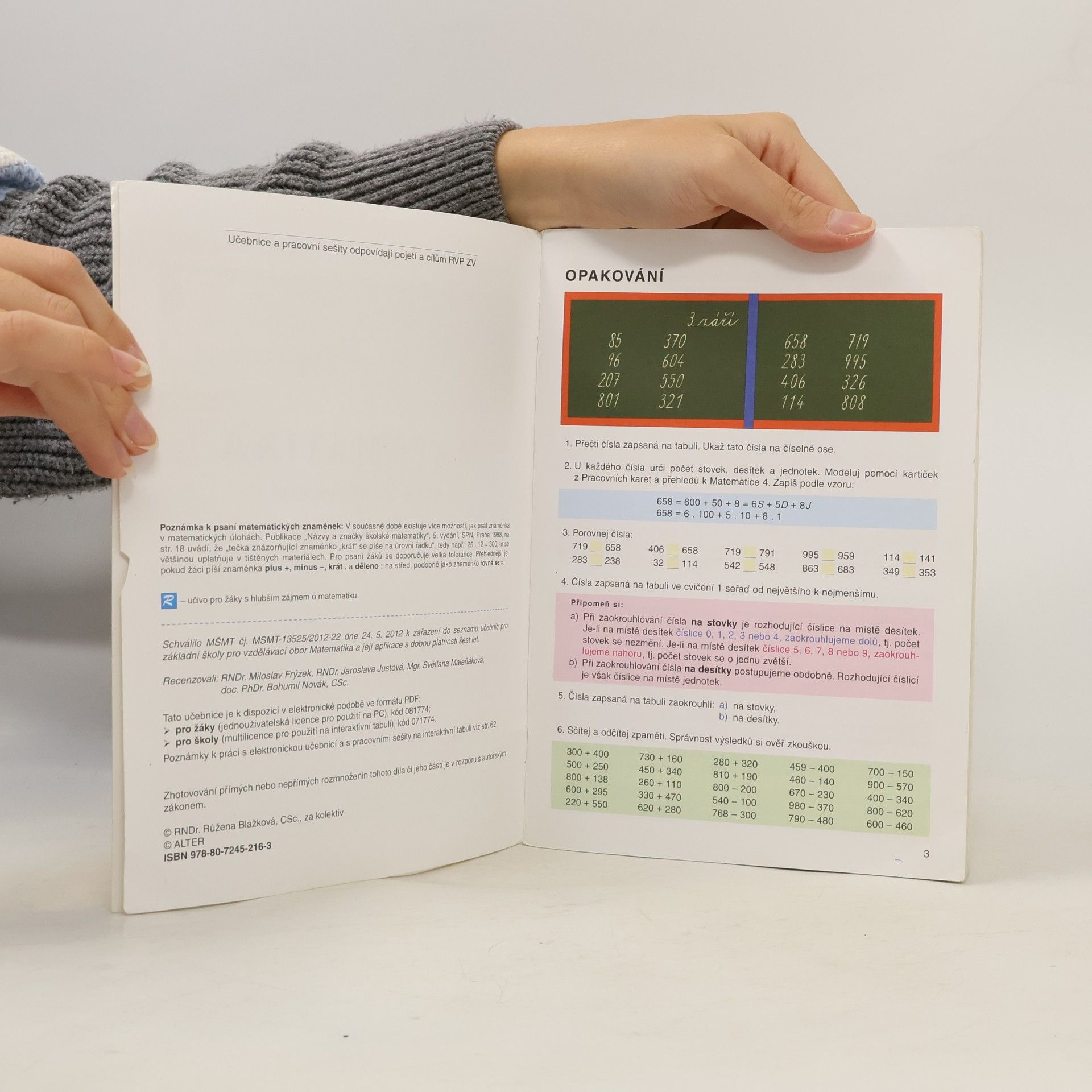 Růžena Blažková Matematika pro 4. ročník ZŠ; 1. díl
