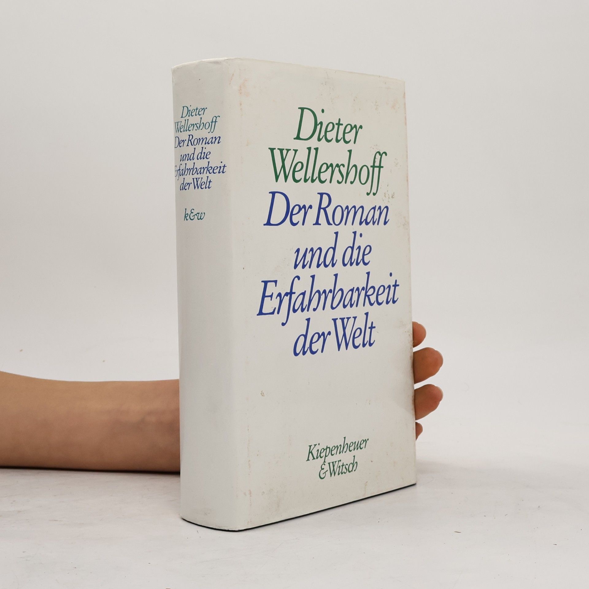 Dieter Wellershoff Der Roman und die Erfahrbarkeit der Welt