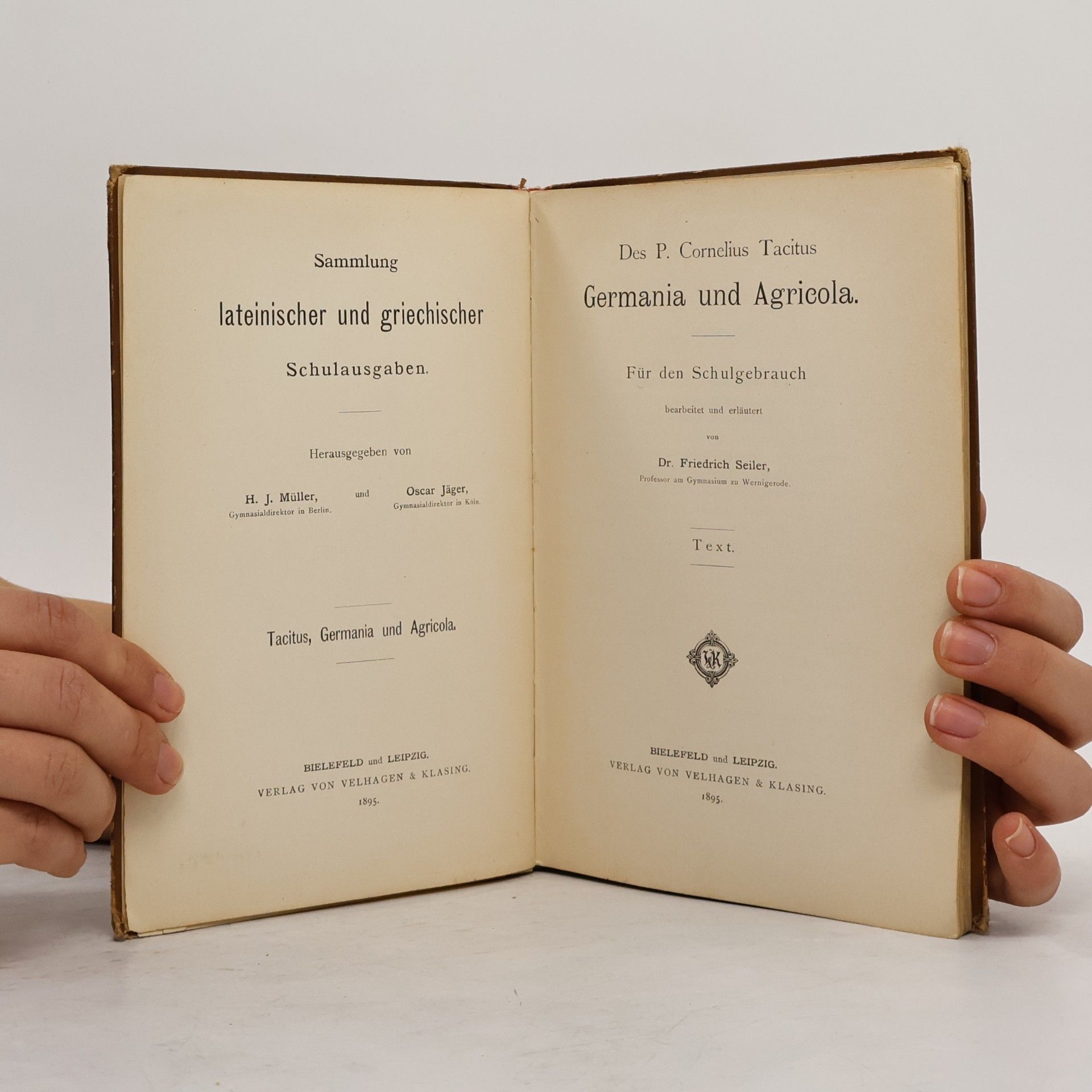 P. Cornelius Tacitus Tacitus Germania und Agricola