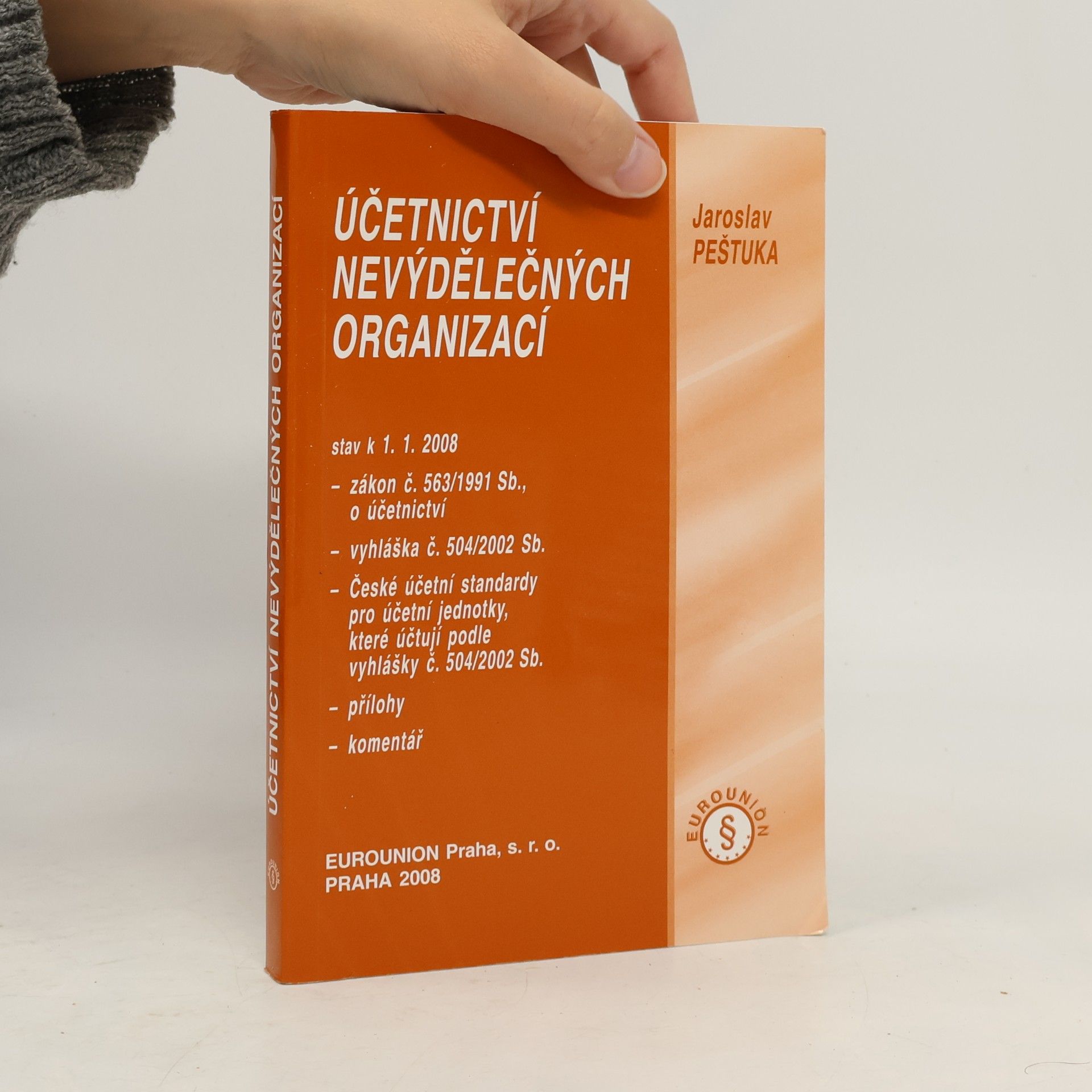 Jaroslav Peštuka Účetnictví nevýdělečných organizací - stav k 1. 1. 2008