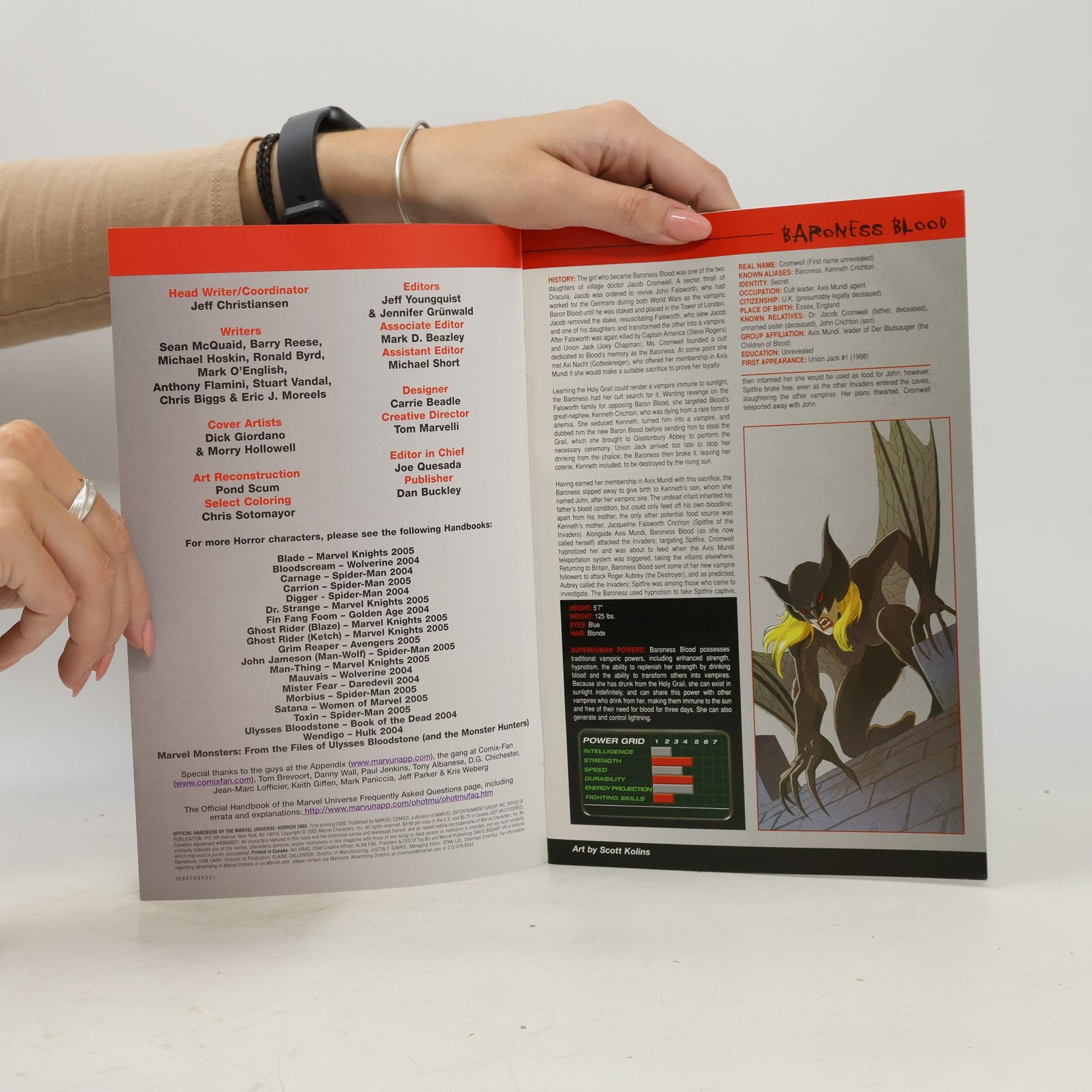Jeff Christiansen The Official Handbook of the Marvel Universe